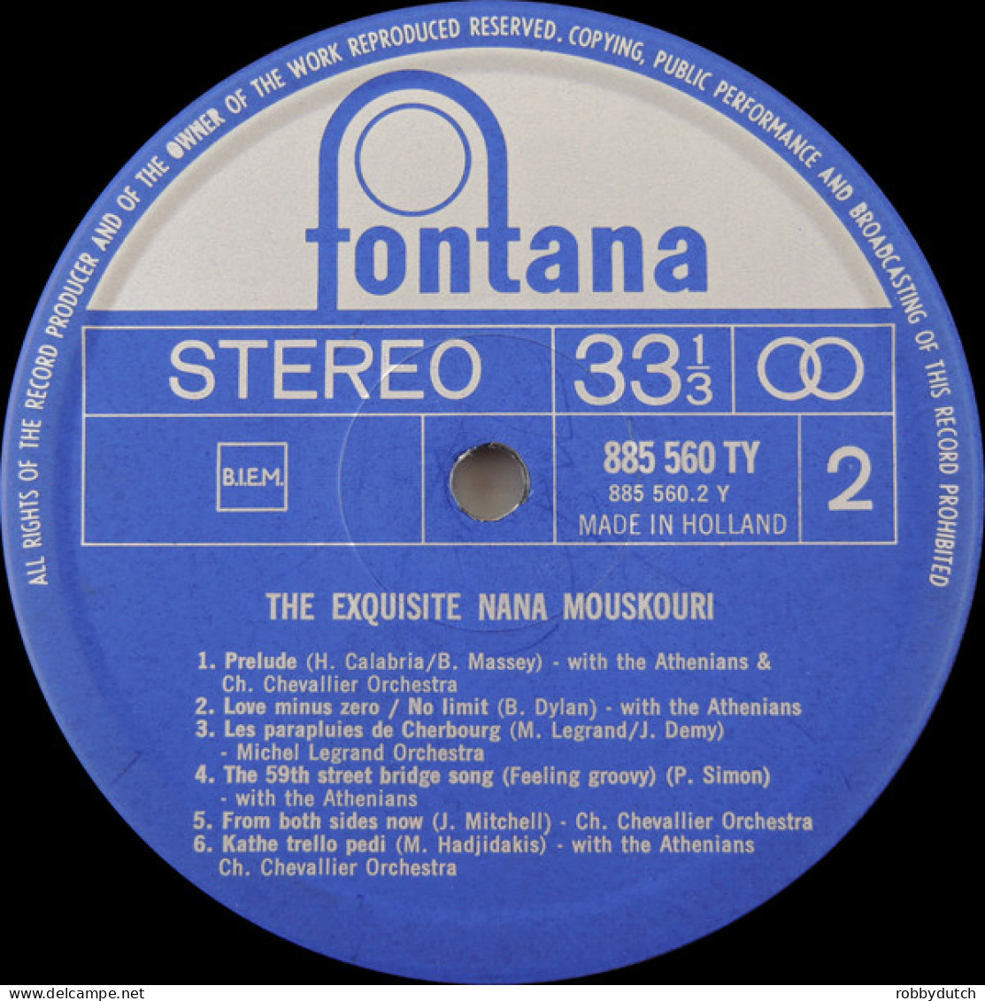 * LP *  NANA MOUSKOURI - THE EXQUISITE NANA MOUSKOURI (Holland 1969 EX-) - Autres - Musique Anglaise