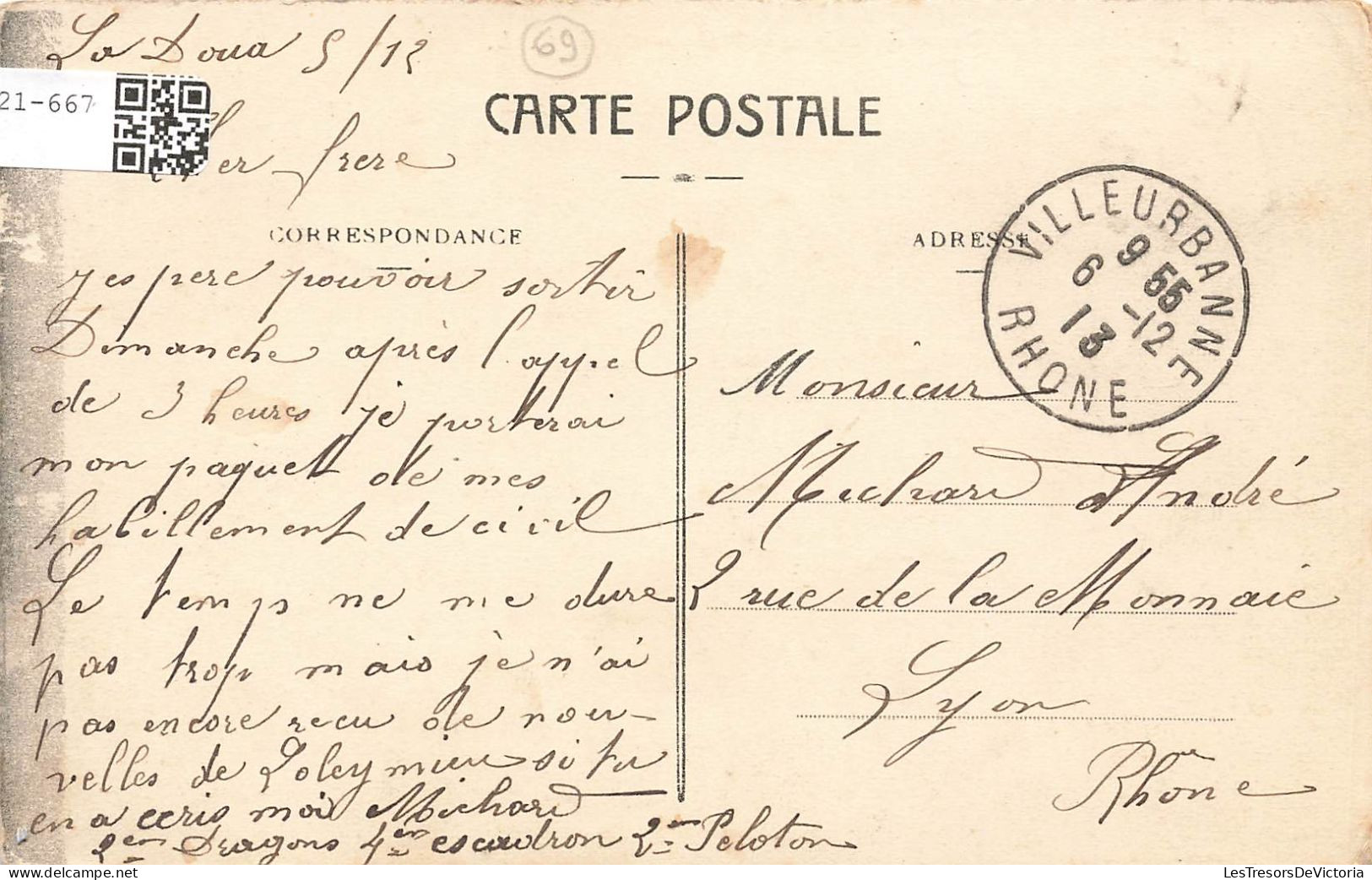FRANCE - Lyon - Entrée De La Caserne De La Doua - E.C.L. - Carte Postale Ancienne - Sonstige & Ohne Zuordnung