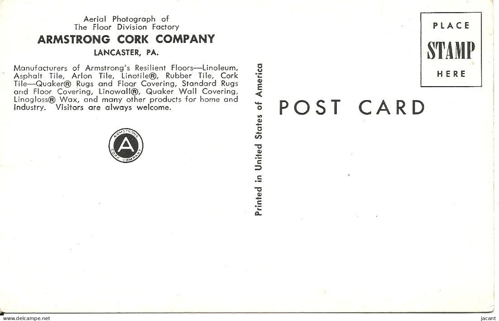 USA - Armstrong Cork Company - Lancaster, PA - Lancaster