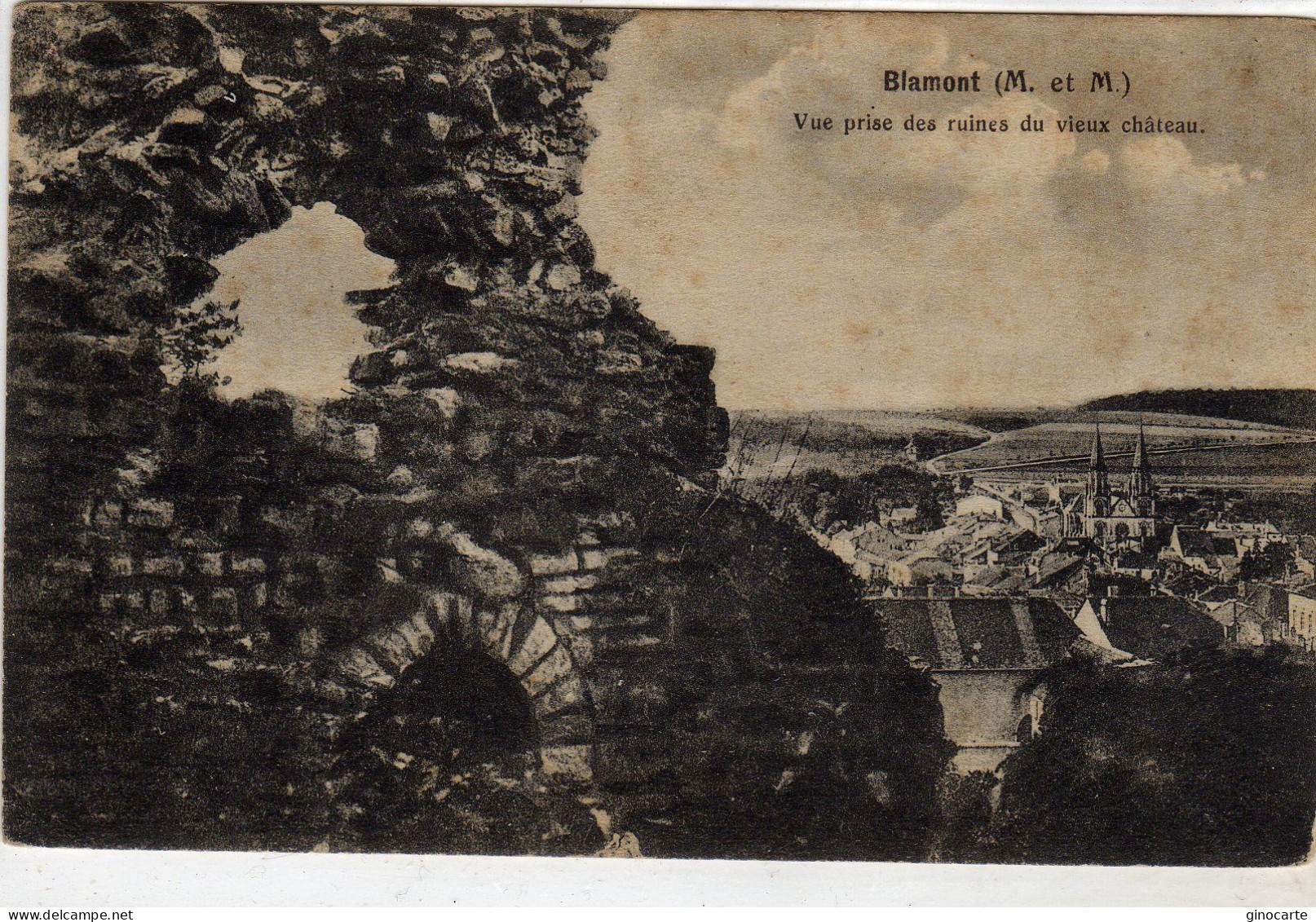 Blamont Vue Des Ruines Du Vieux Chateau - Blamont