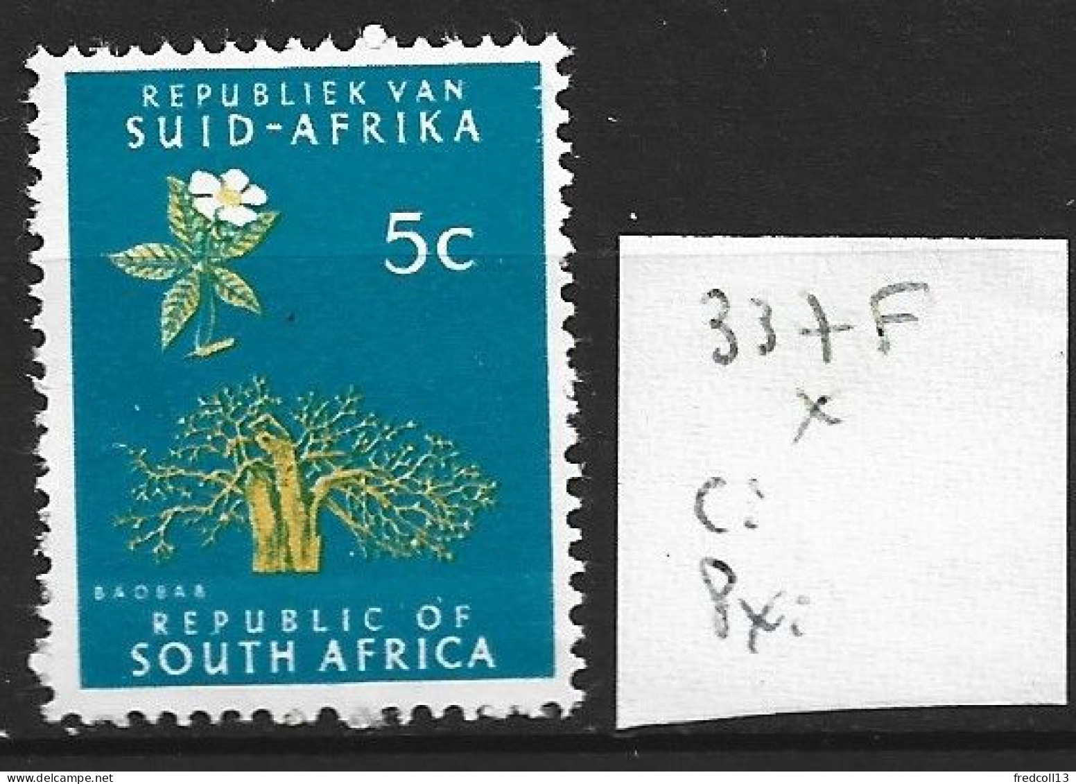 AFRIQUE DU SUD 337F * Côte 1.50 € - Ungebraucht