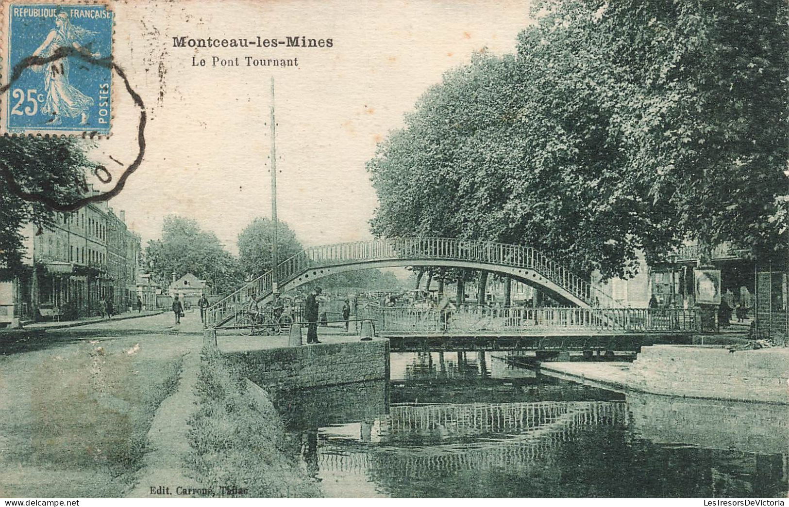 FRANCE - Montceau Les Mines - Le Pont Tournant - Carte Postale Ancienne - Montceau Les Mines