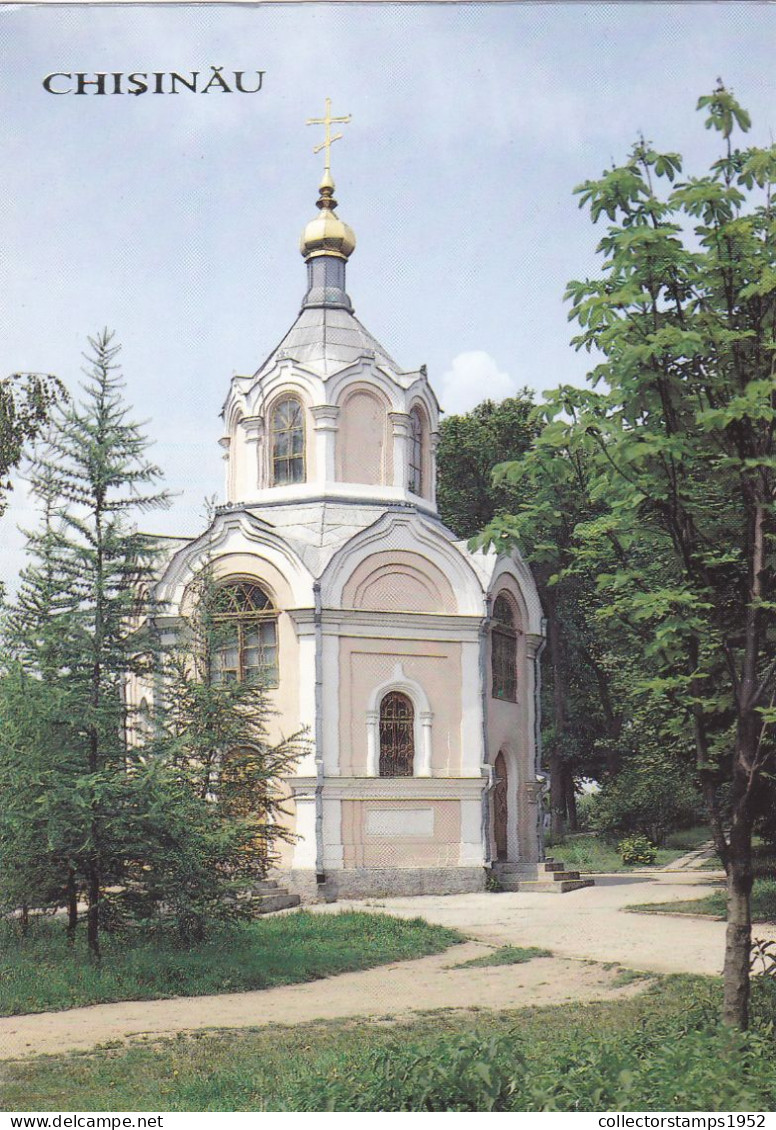 CHISINAU. CHURCH, ARHITECTURE , POSTCARD, MOLDOVA - Moldavië