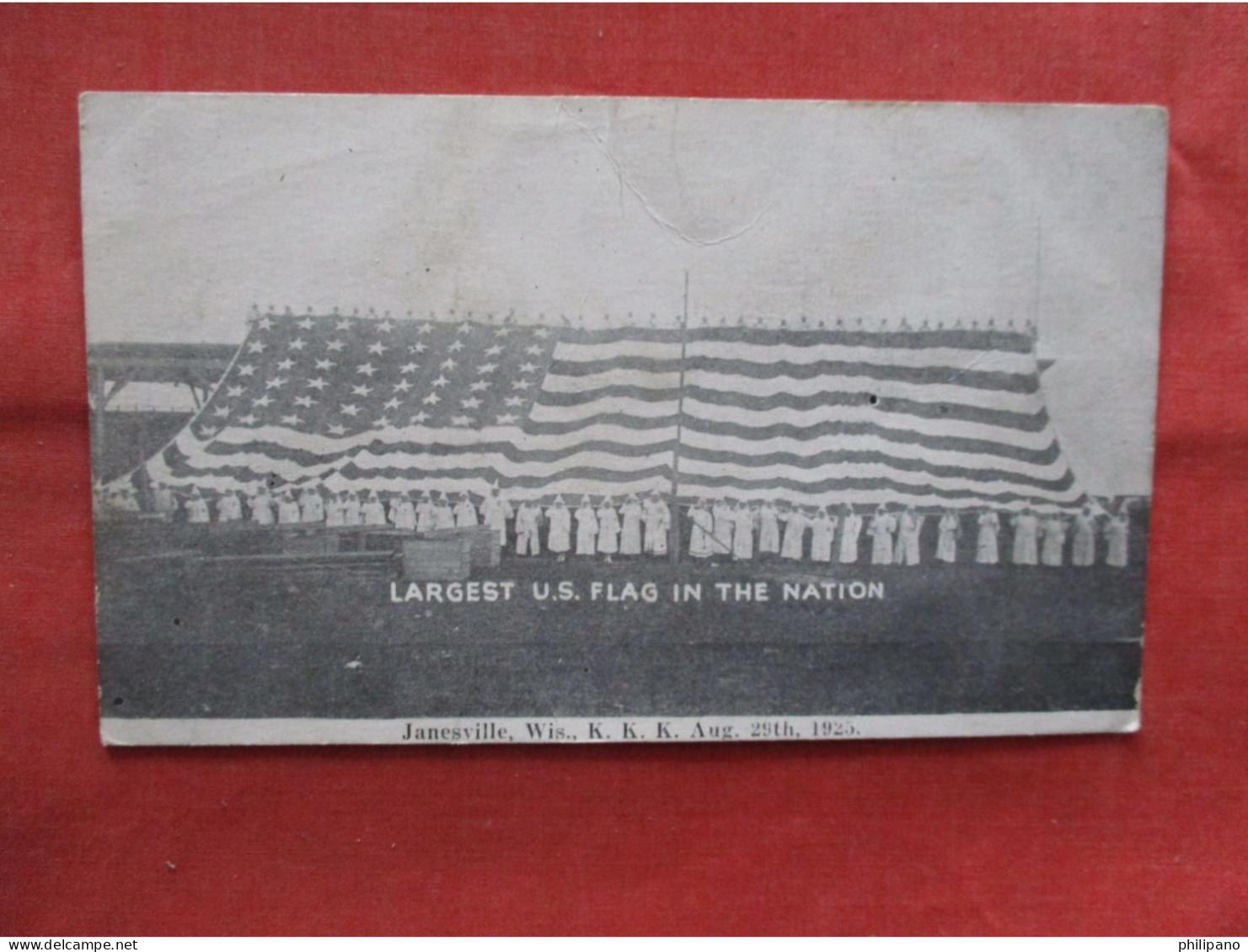 Largest US Flag In Nation. April 29. 19925. Janesville  Wisconsin > Janesville .  Ref 6243 - Janesville