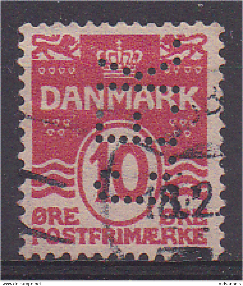 Danemark N°66 Perforé Scan Recto/verso - Usati