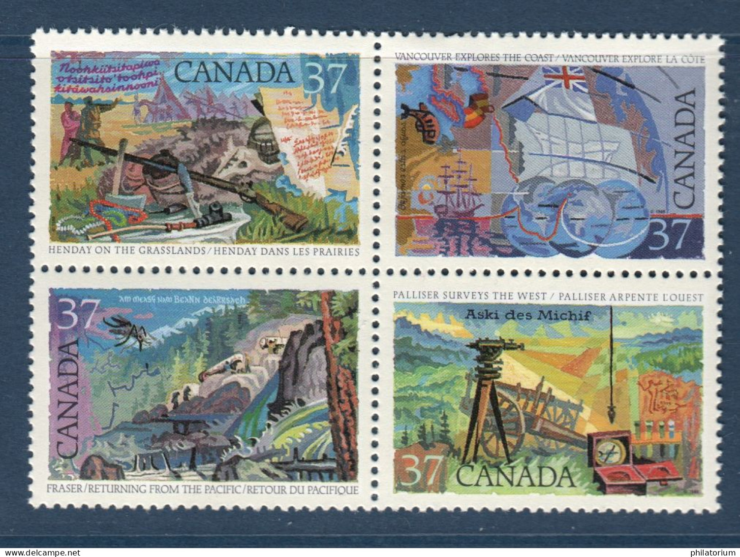 Canada, Yv 1041, 1042, 1043, 1044, Mi 1079, 1080, 1081, 1082, **, - Unused Stamps