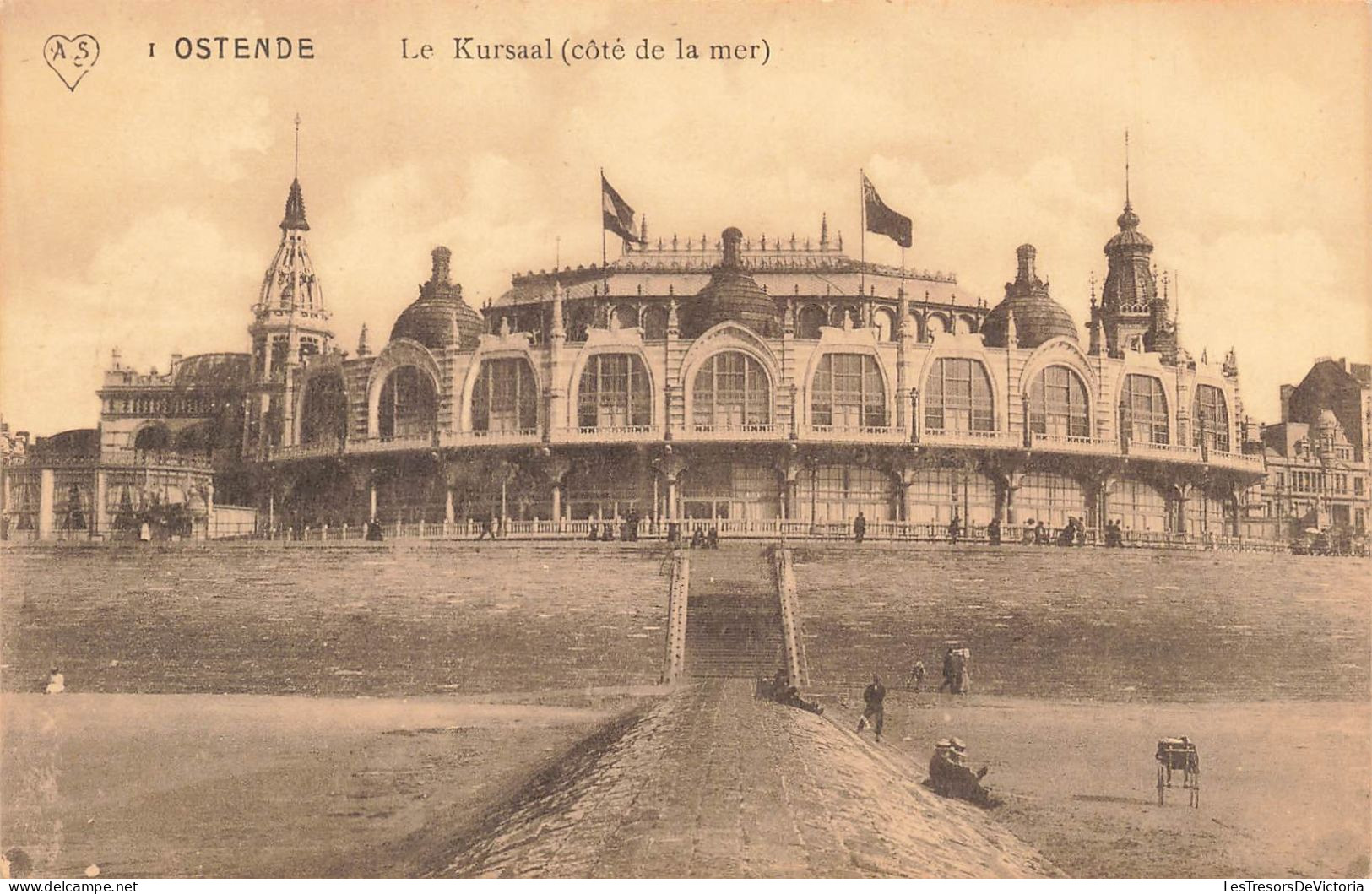 BELGIQUE - Ostende - Le Kursaal - Côté De La Mer - Carte Postale Ancienne - Oostende