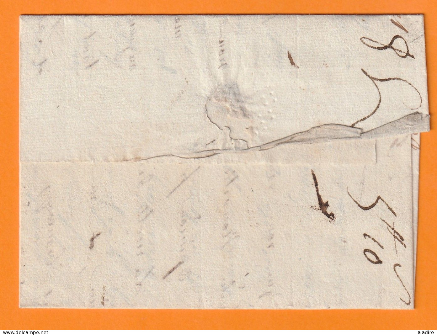 1808 - Marque Postale 53 Verdun Sur Meuse Sur Lettre Pliée Avec Corresp Privée De Pierson Vers Lille - Taxe 5 - 1801-1848: Vorläufer XIX