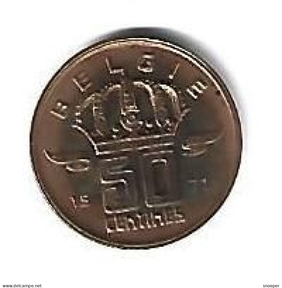 *belguim 50 Centimes  Boudewijn  1971  Dutch   Fdc - 50 Cents