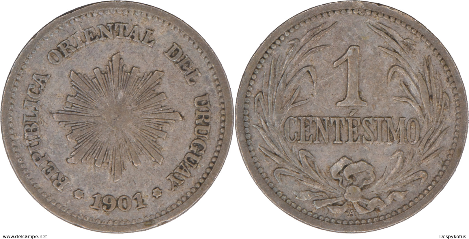 Uruguay - 1901 - 1 Centesimo - 16-013 - Uruguay