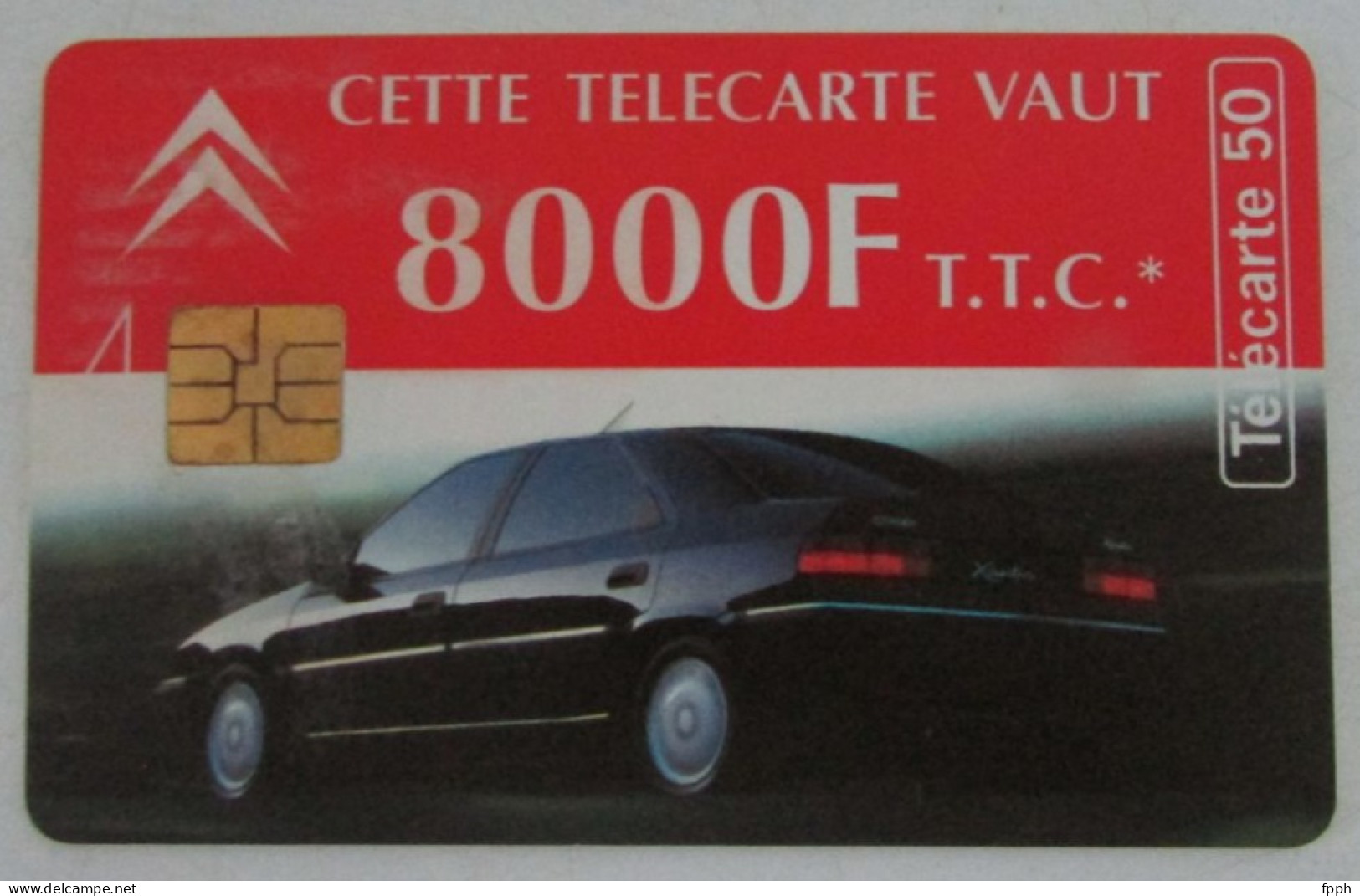 " Cette Télécarte Vaut 8 000 F  T.T.C " Citroën Félix Faure - Faible Kilométrage  - Paris  -  Coignières - 1994