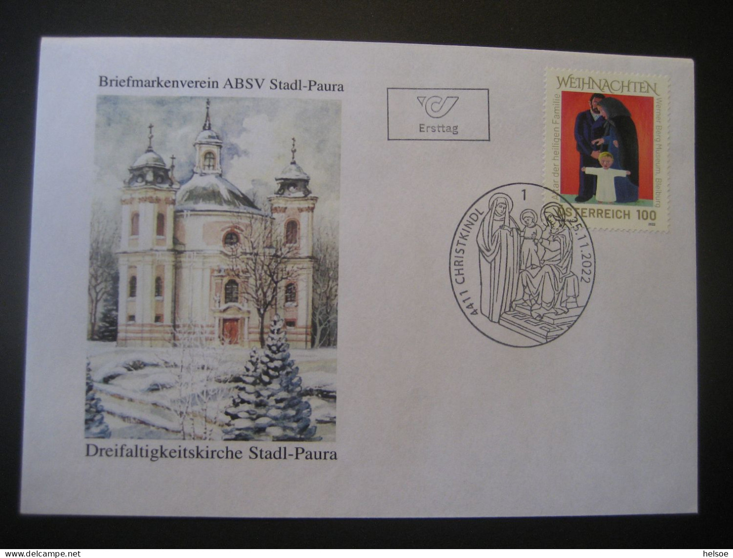 Österreich- Christkindl 25.11.2022, FDC Auf Brief - Briefe U. Dokumente