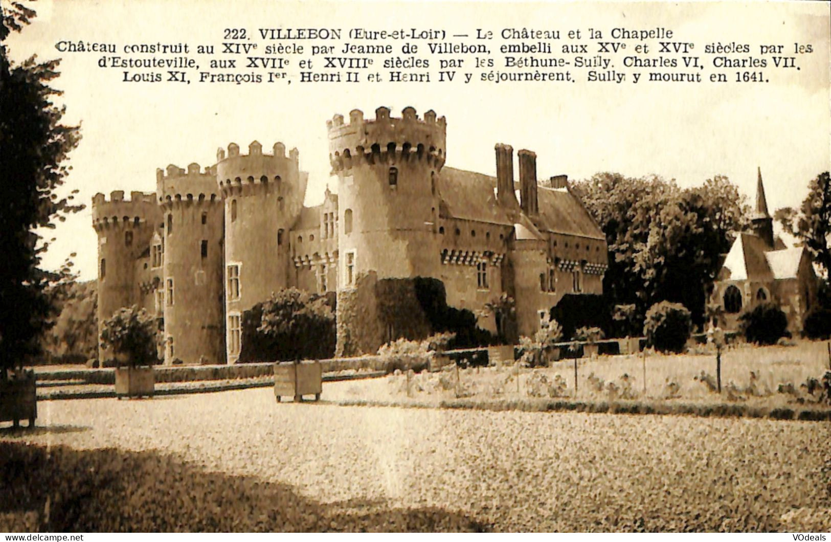 France (28) Eure Et Loire - Villebon - Le Château Et La Chapelle - Courville