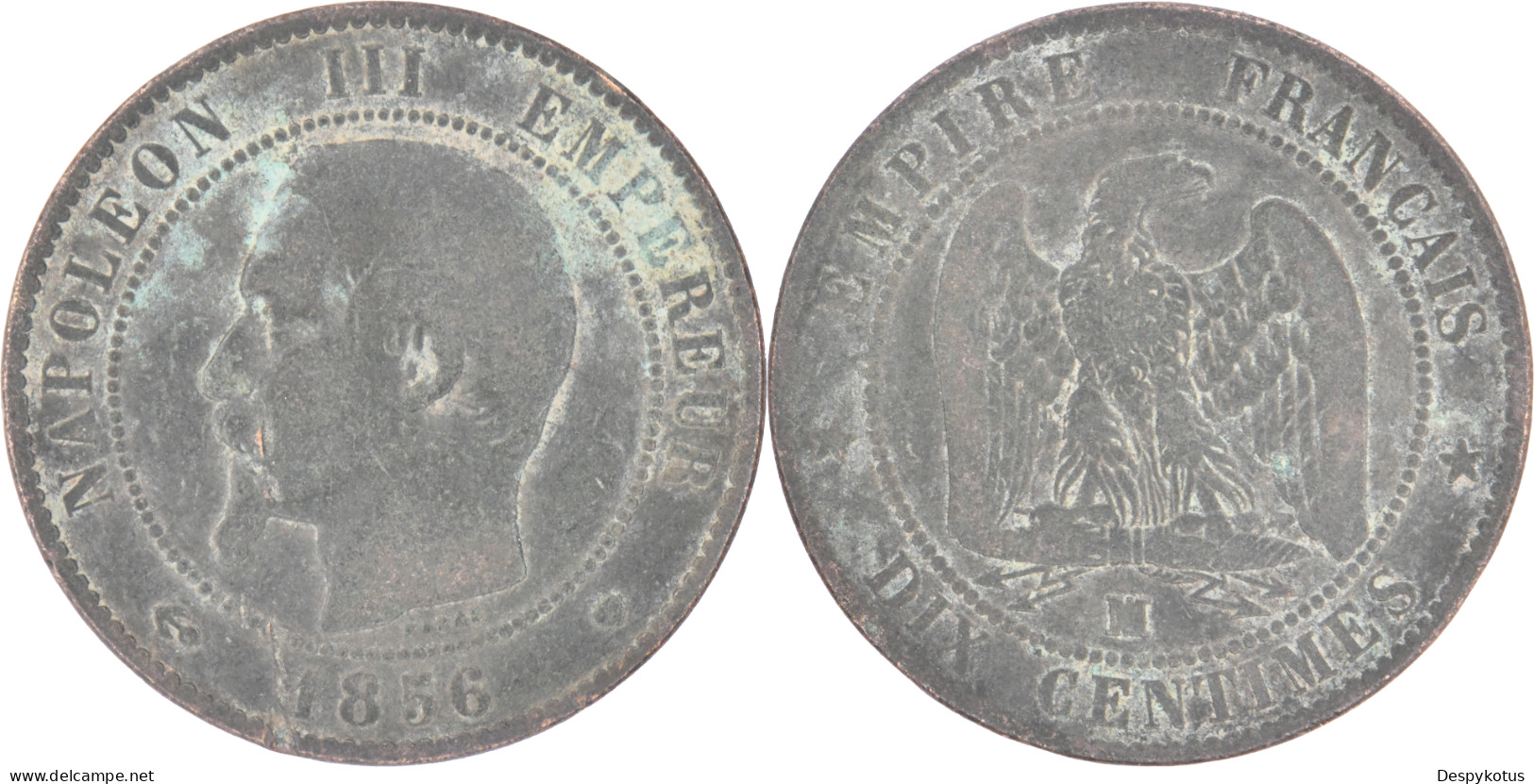 FRANCE - 1856 - DIX CENTIMES - Marseille (MA) - Napoléon III - F133.38 - 16-016 - 10 Centimes