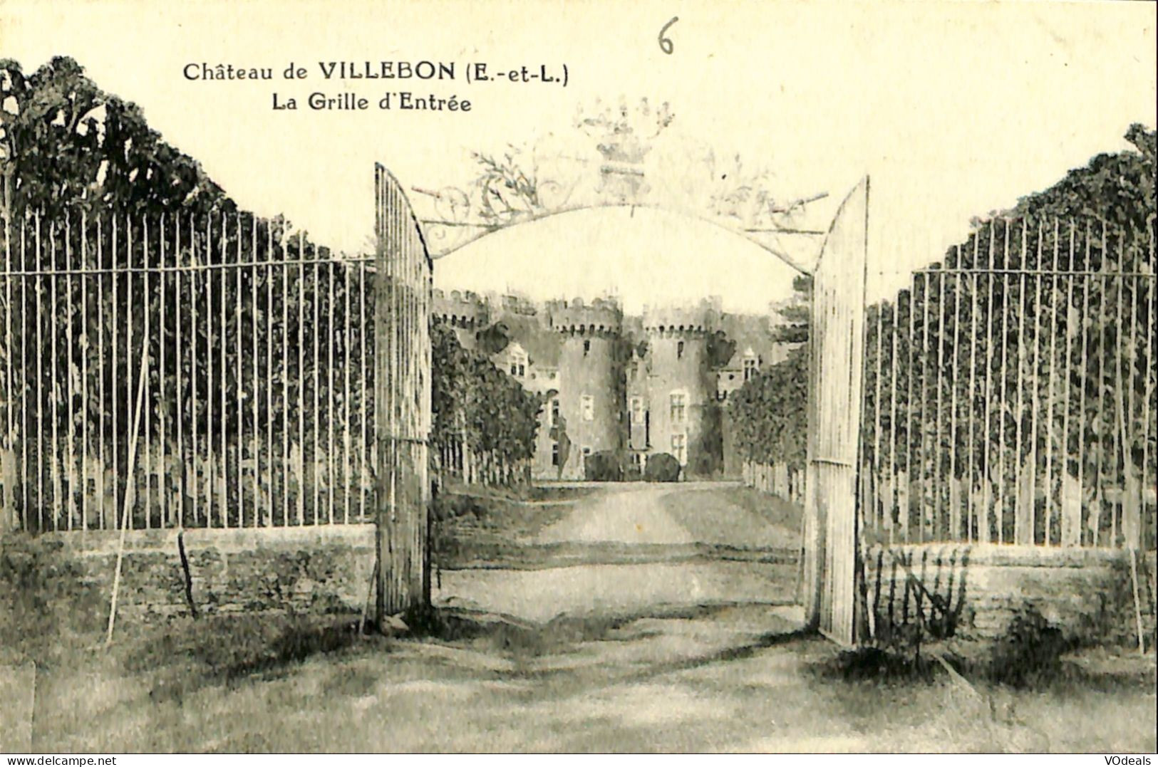 France (28) Eure Et Loire - Villebon - Le Château - La Grille D'Entrée - Courville