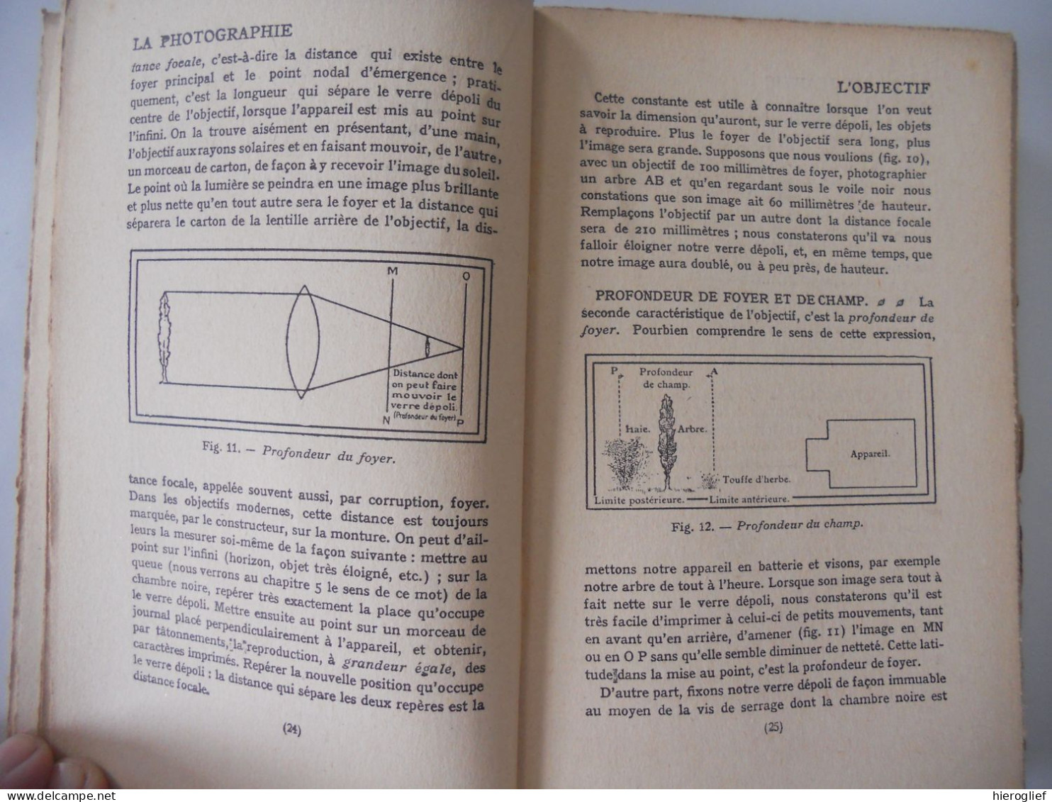 LA PHOTOGRAPHIE pr R. Milliaud - Hachette 161 gravures copyright 1924 objectif lumière obturateur appareils stéréoscopie