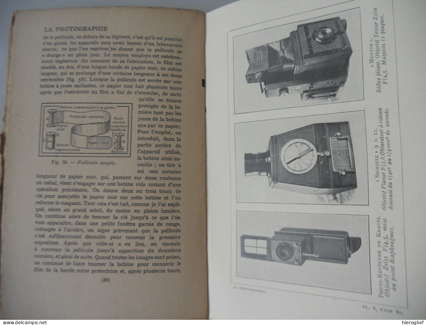 LA PHOTOGRAPHIE pr R. Milliaud - Hachette 161 gravures copyright 1924 objectif lumière obturateur appareils stéréoscopie