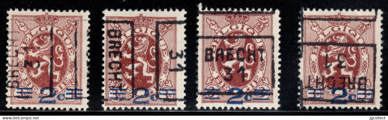 Preo's (315) "BRECHT 31"  6023 A+B+C+D - Rolstempels 1930-..