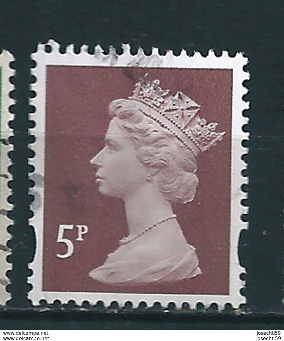 N° 1684 Elizabeth II Timbre  GRANDE BRETAGNE GB 1970 5P - Usati