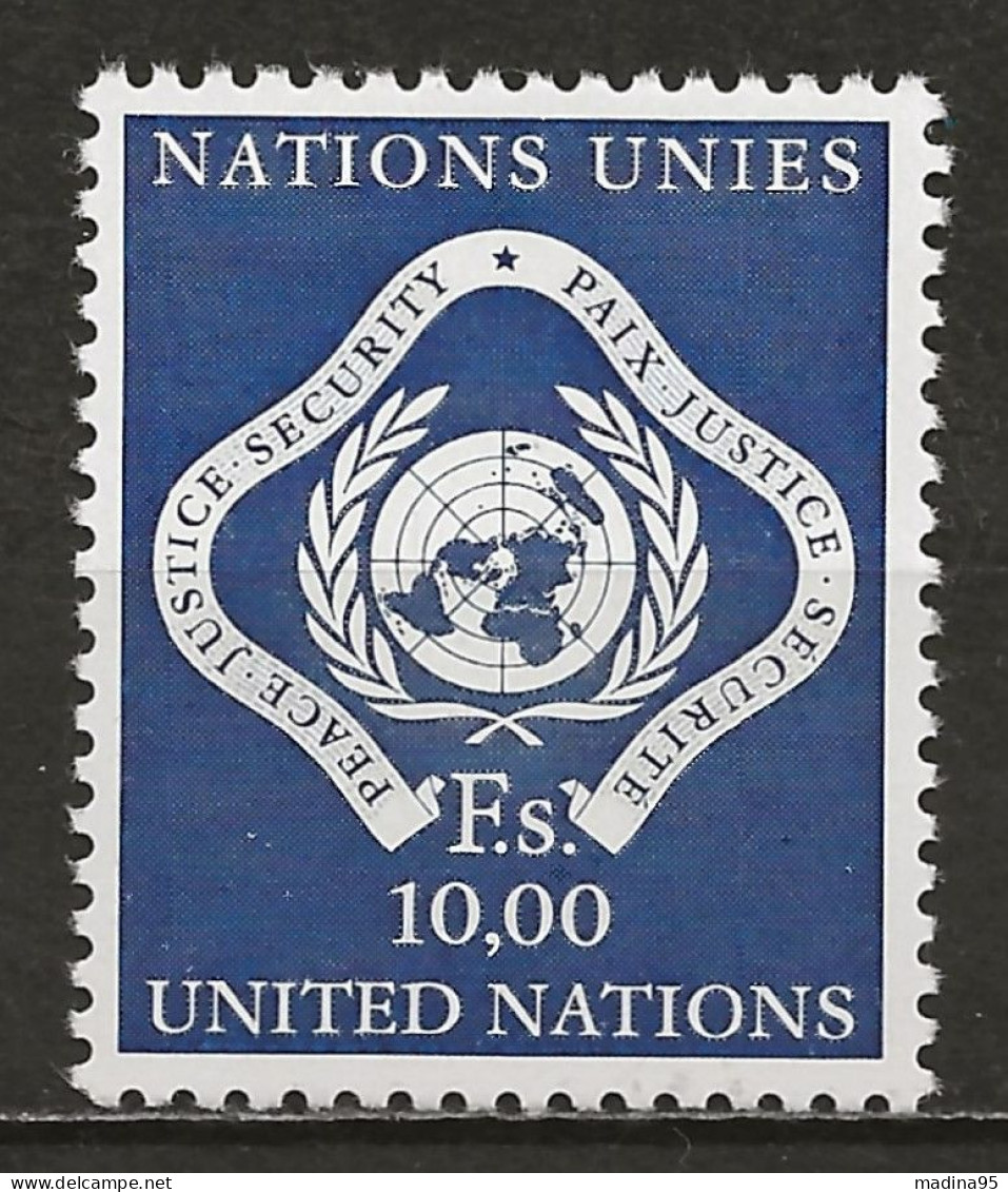 NATIONS-UNIES - GENEVE: *, N° YT 14, Ch., TB - Usati