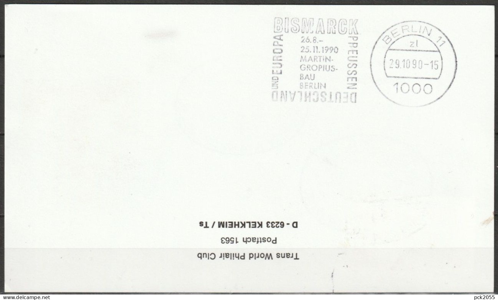 BRD Flugpost /Erstflug Boeing 727  LH 6140 Frankfurt - Berlin/Tegel 28.10.1990 Ankunftstempel 29.10.90 (FP 269 ) - Premiers Vols
