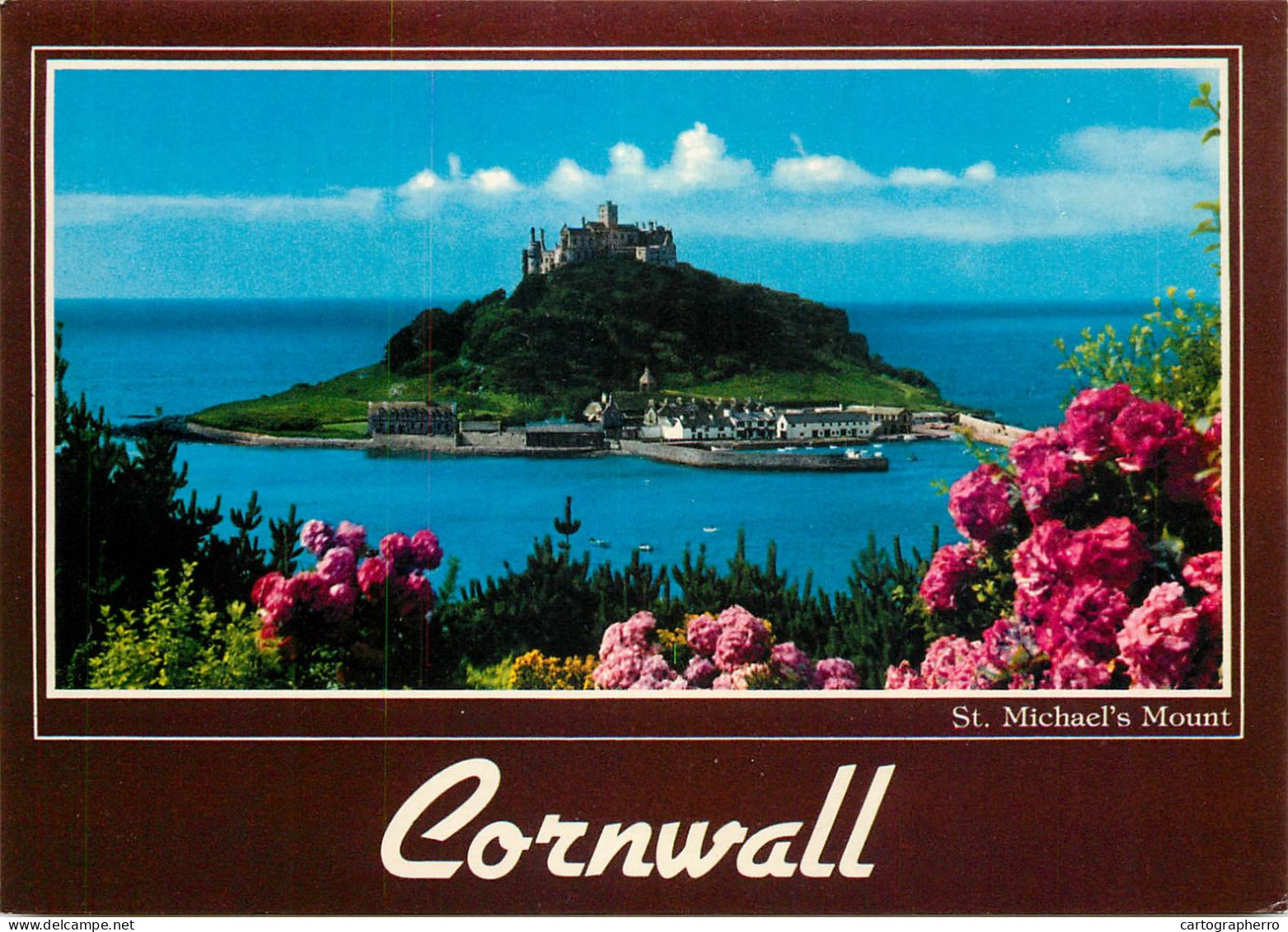 Postcard United Kingdom England Cornwall St. Michael's Mount - St Michael's Mount