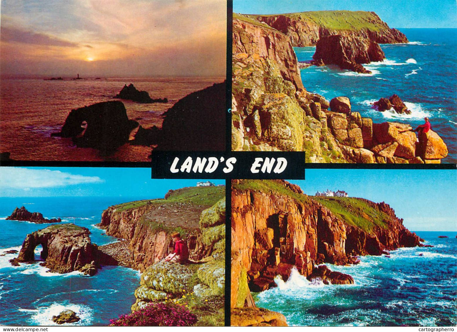 Postcard United Kingdom England Cornwall Land's End - Land's End