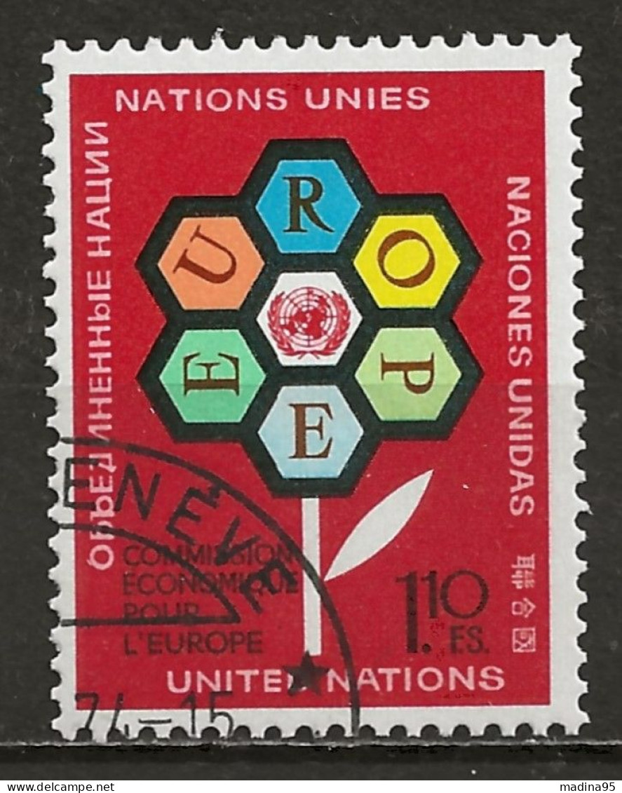 NATIONS-UNIES - GENEVE: Obl., N° YT 27, TB - Used Stamps