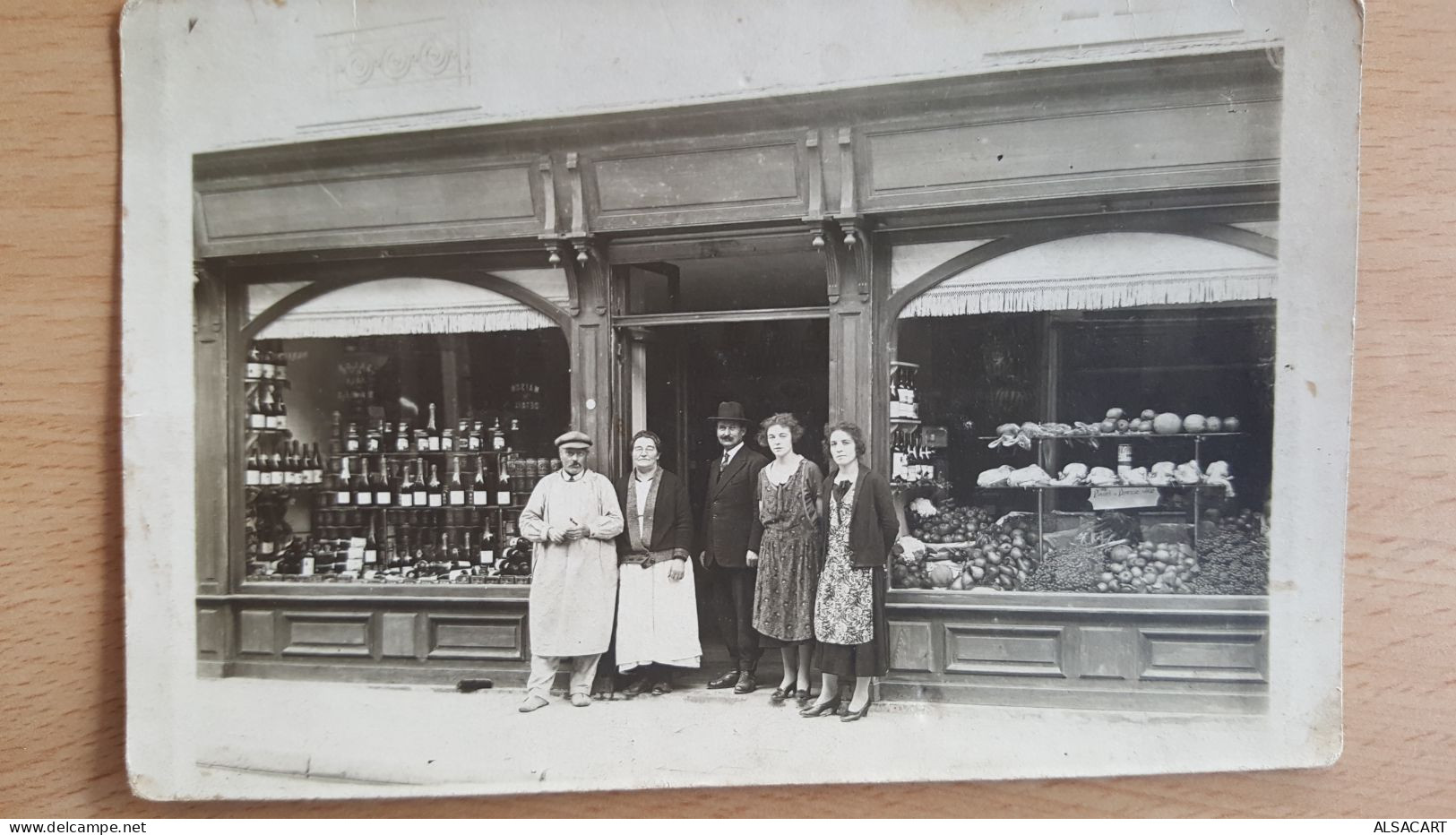 Carte Photo , épicerie Boucherie - Marchands