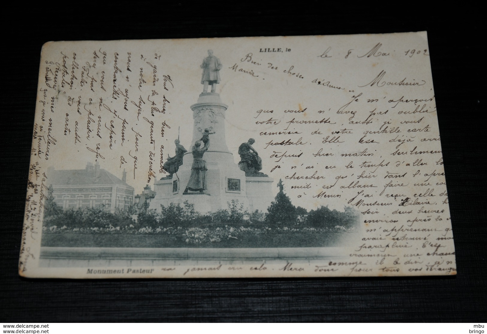 A9960          LILLE, MONUMENT PASTEUR - 1902 - Lille