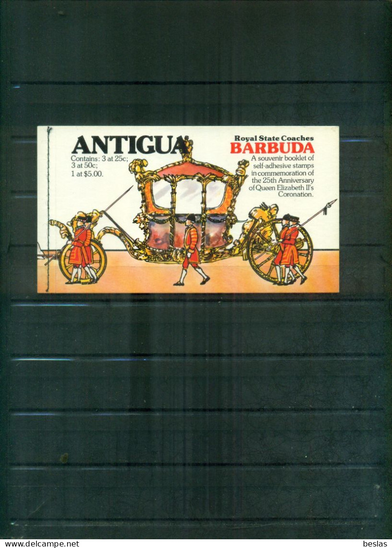 BARBUDA XXV INCORONATION  1 CARNET  NEUF A PARTIR DE 1 EURO - Barbuda (...-1981)