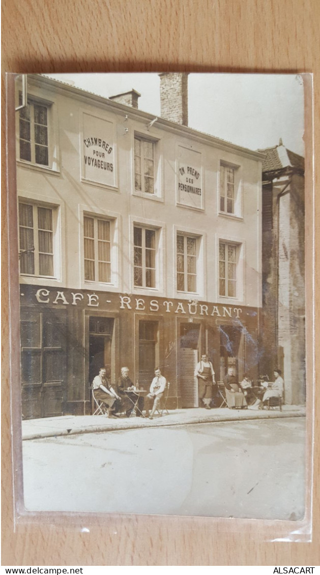 Carte Photo ,  Café Restaurant , Vitré Ou Titré - Cafés