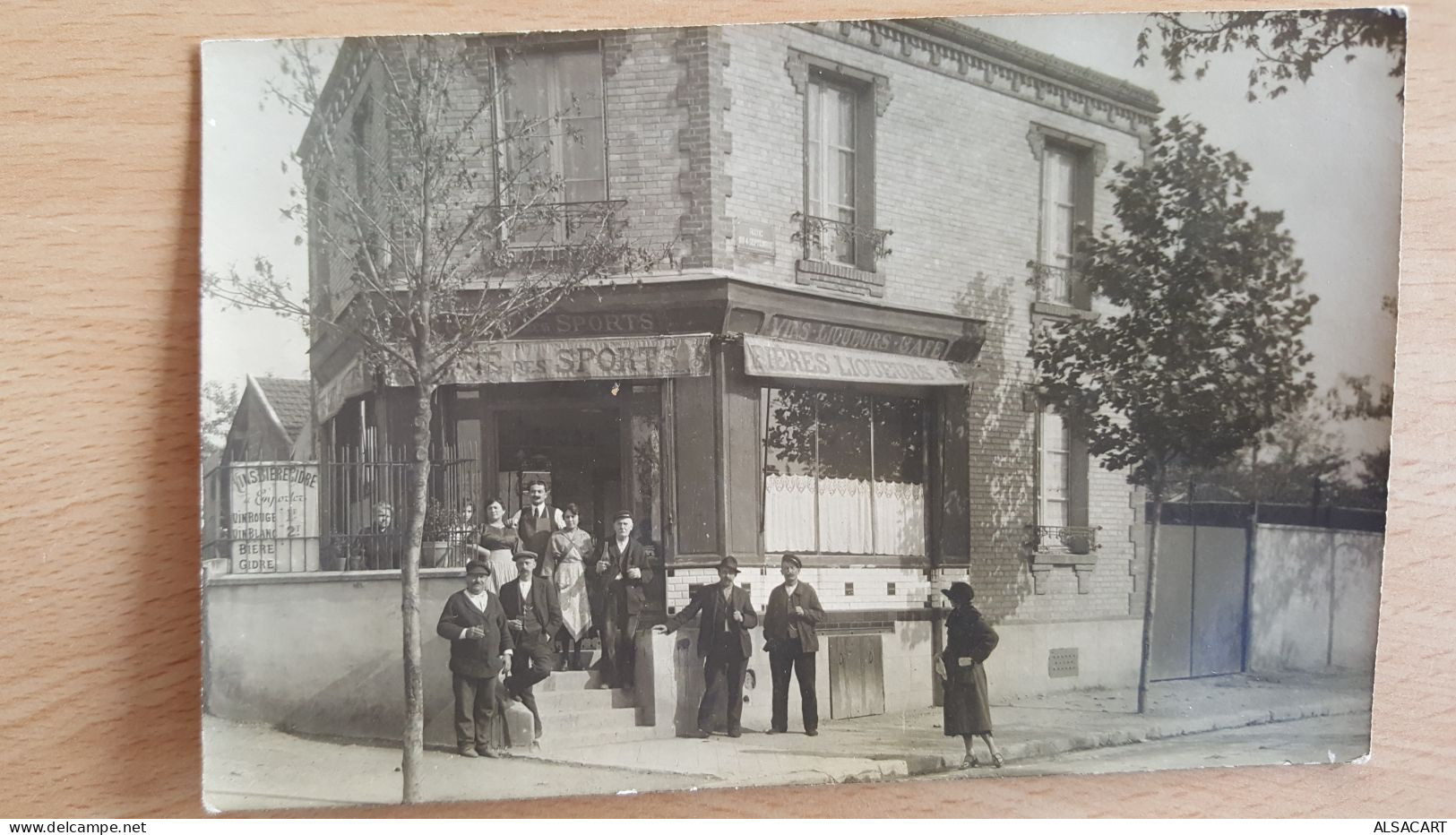 Carte Photo , Café Des Sports  , Rue Du 4 Septembre - Cafes