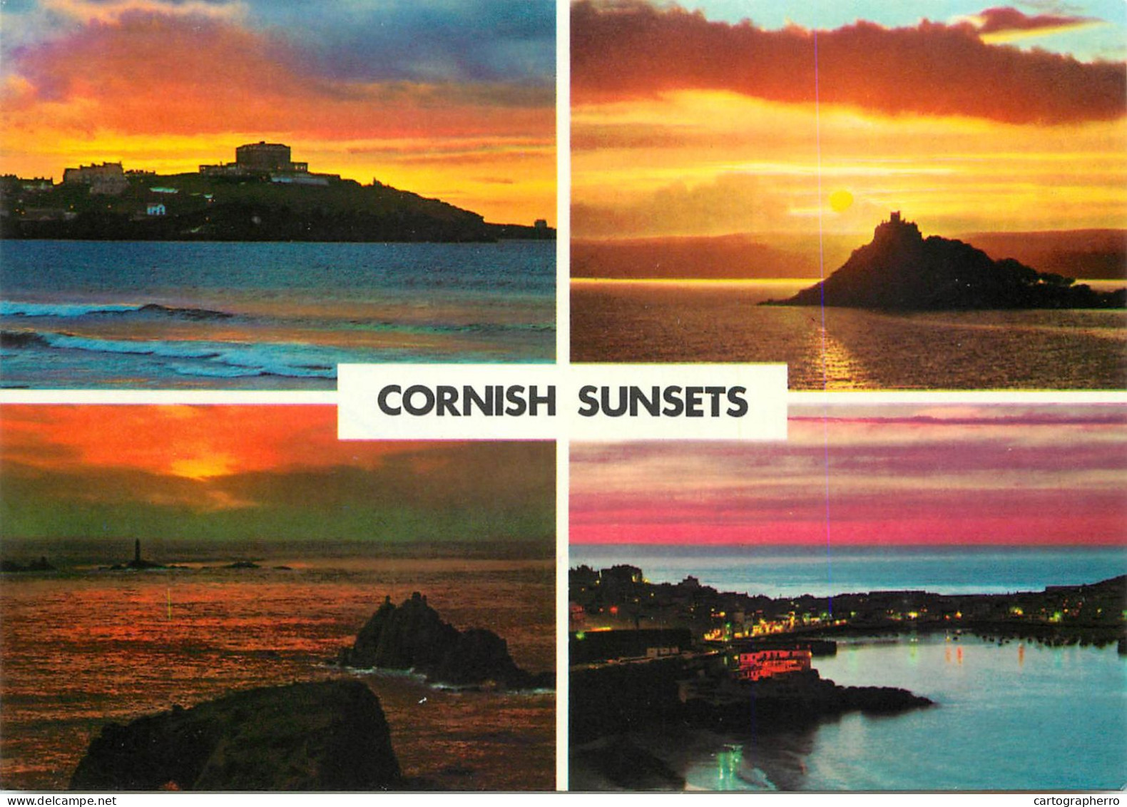 Postcard United Kingdom England Cornwall Sunsets - Land's End