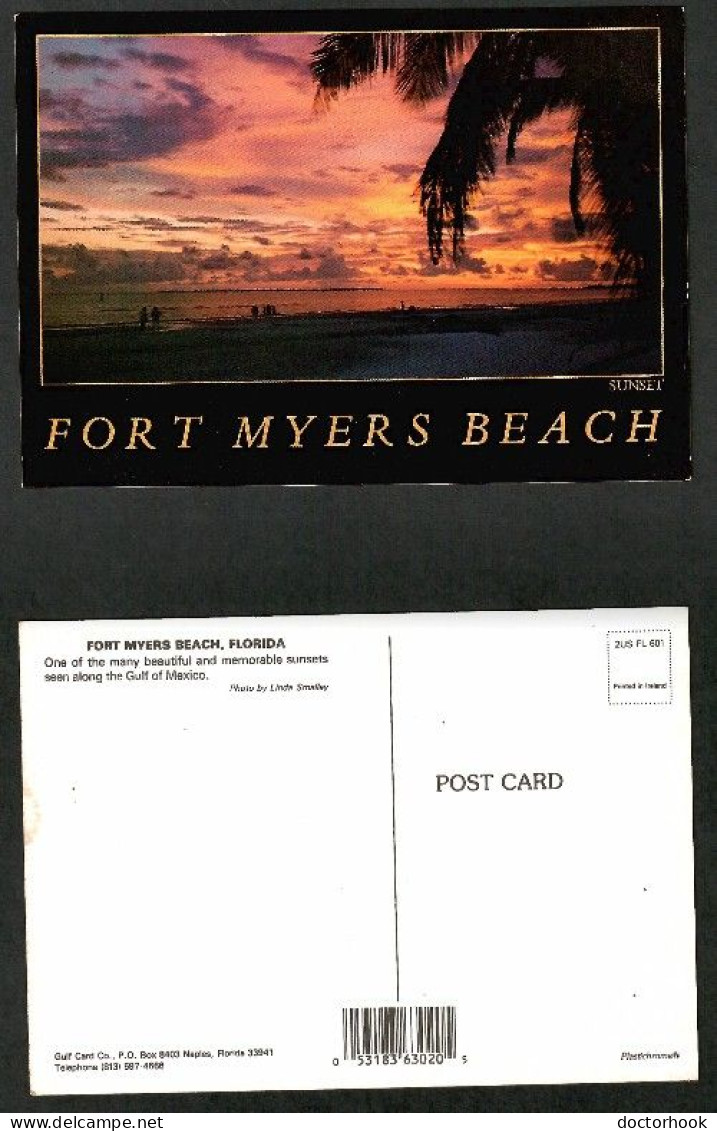 U.S.A.   FLORIDA---FORT MYERS BEACH SUNSET---UNUSED POSTCARD (PC-205) - Fort Myers