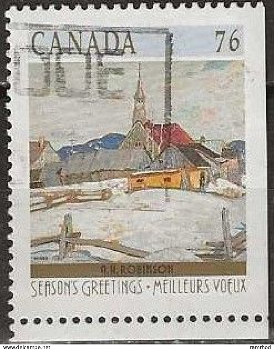 CANADA 1989 Christmas. Paintings Of Winter Landscapes - 76c. - Ste. Agnes (A. H. Robinson) FU - Used Stamps