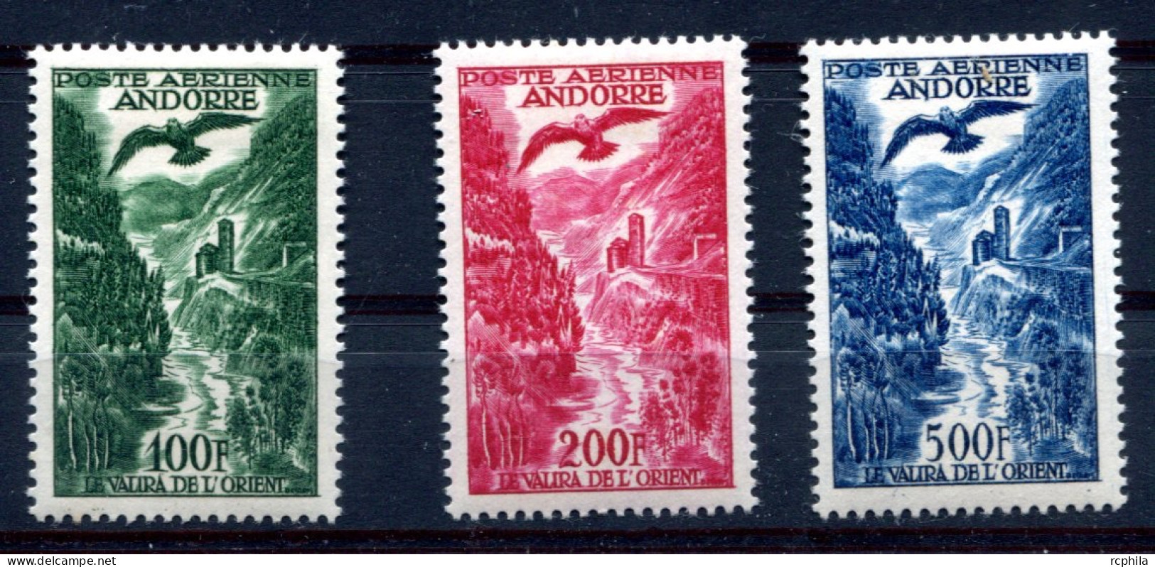 RC 26200 ANDORRE COTE 109€ SERIE POSTE AERIENNE NEUF * PREMIERE CHARNIÈRE TB - Airmail