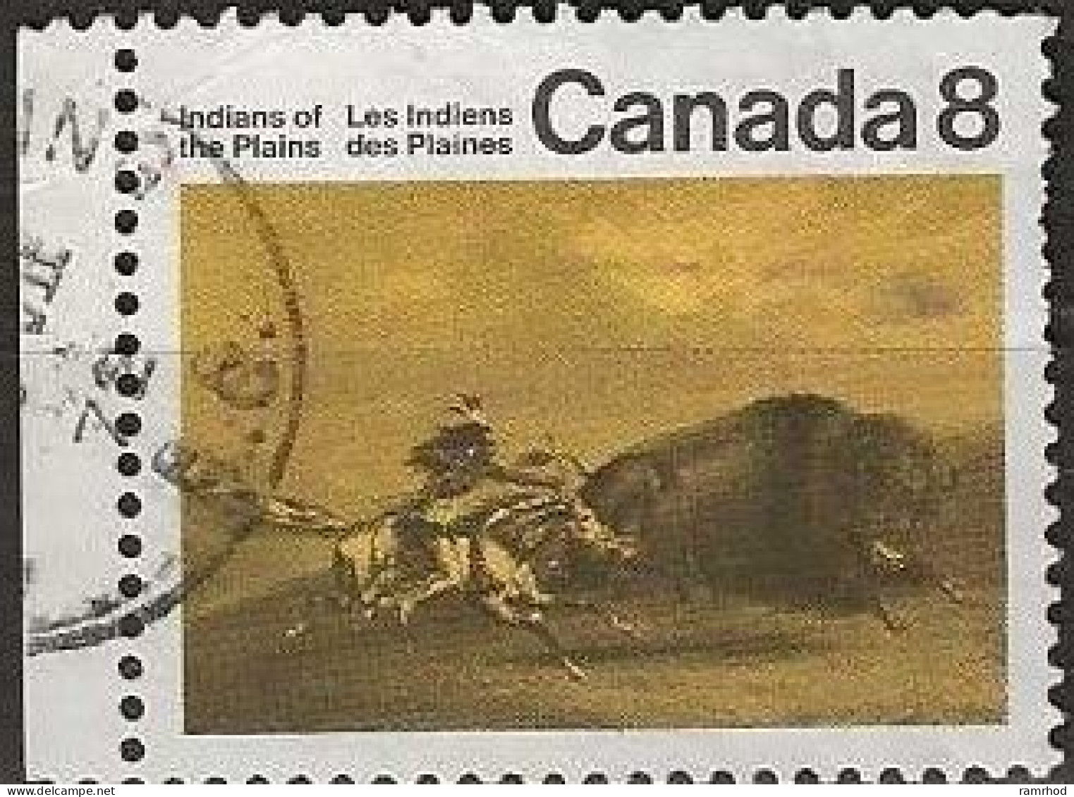 CANADA 1972 Canadian Indians - 8c. - Buffalo Chase FU - Oblitérés