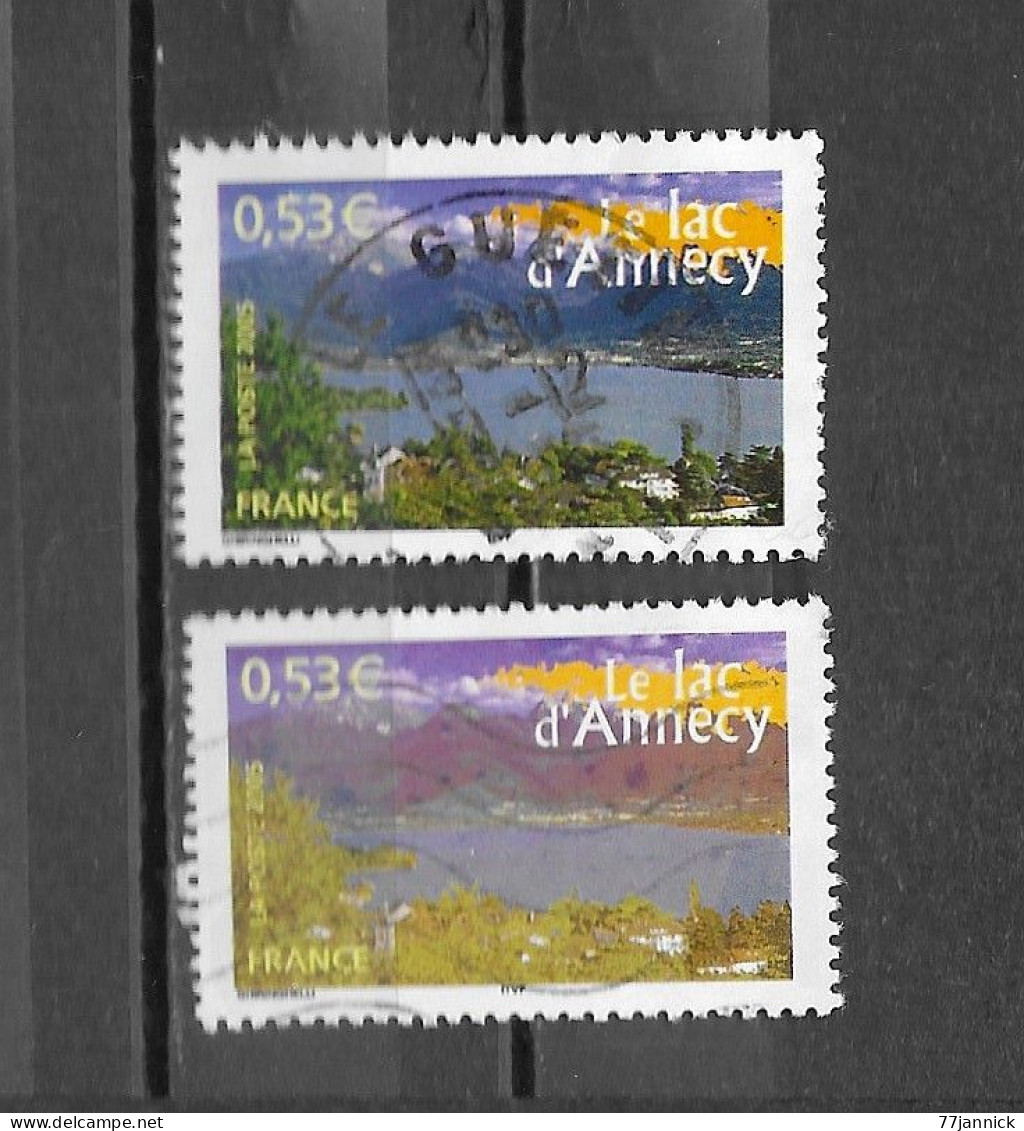VARIETEE DE COULEUR N° 3814  OBLITERE - Used Stamps