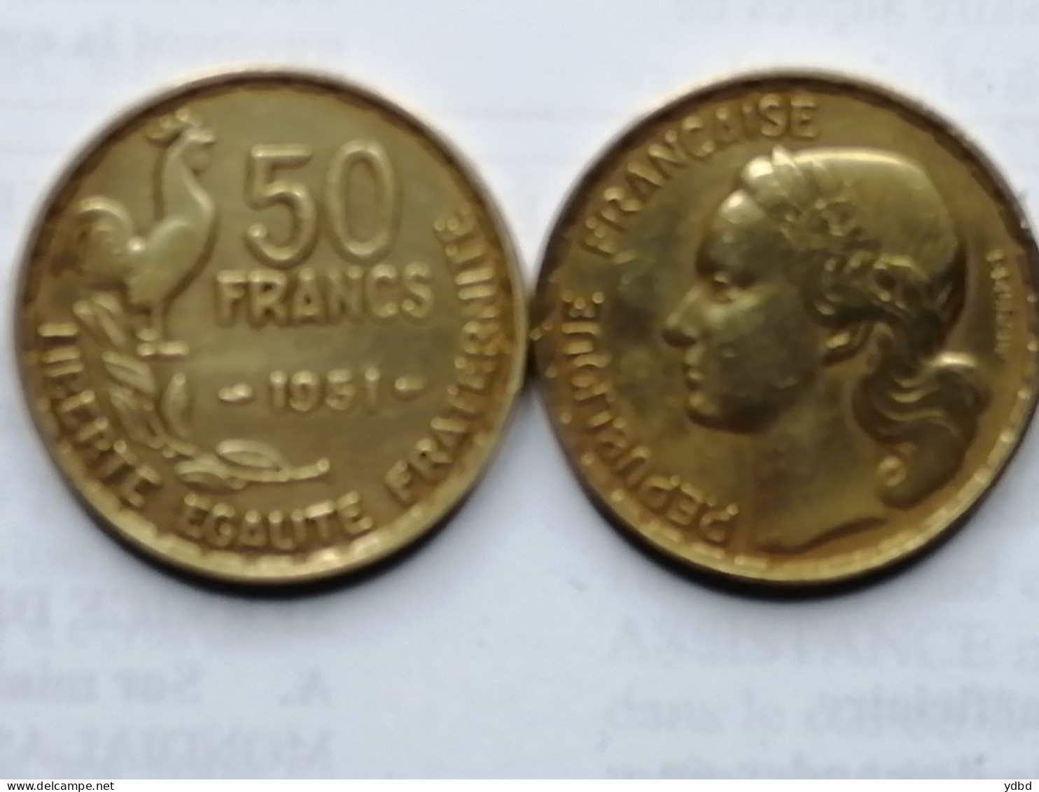 FRANCE = UNE PIECE DE  MONNAIE  DE 50 FRANCS  DE 1951 - 50 Francs