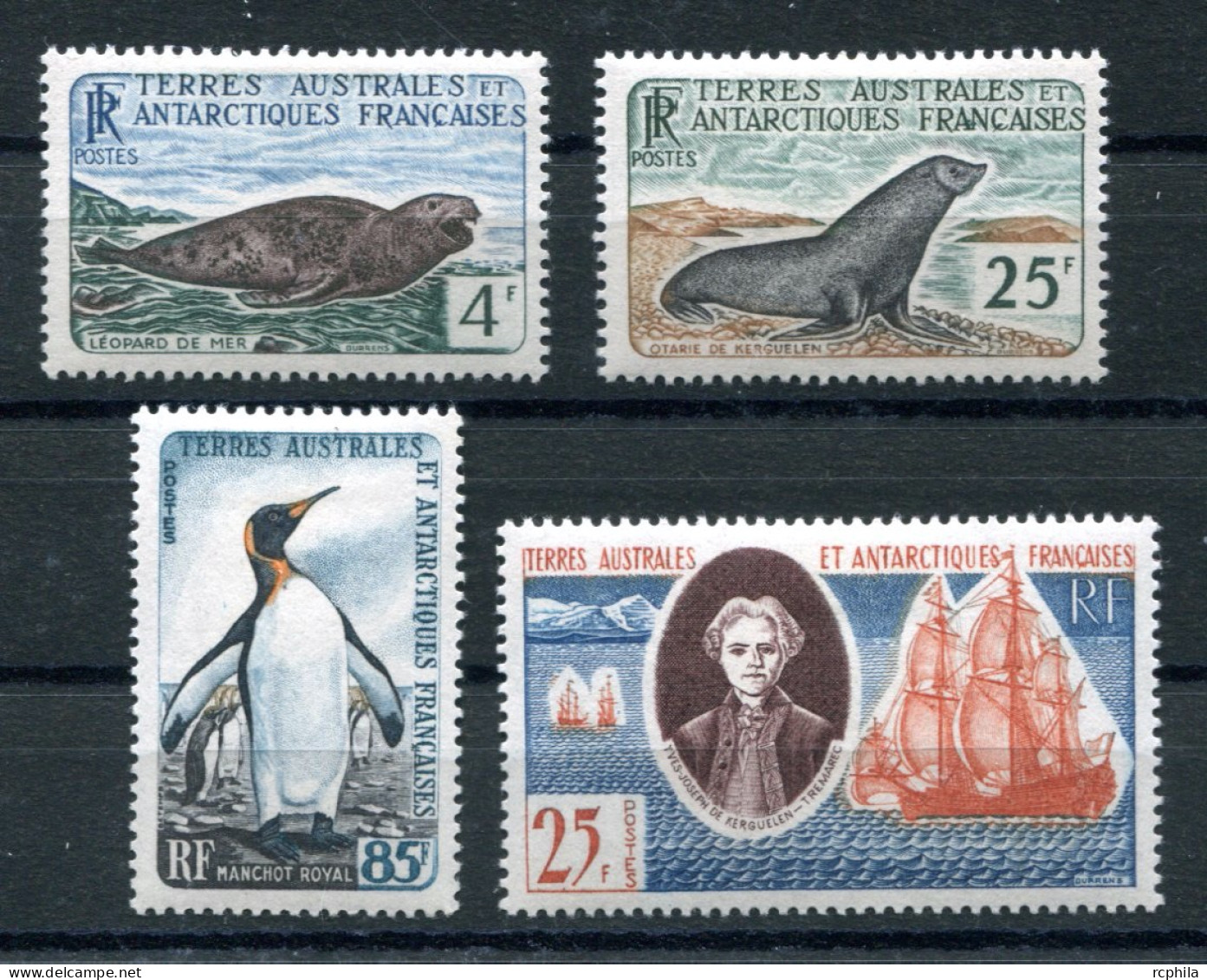 RC 26202 TAAF COTE 218€ LEOPARD OTARIE MANCHOT KERGUELEN NEUF * PREMIERE CHARNIÈRE ( VOIR DESCRIPTION ) - Unused Stamps