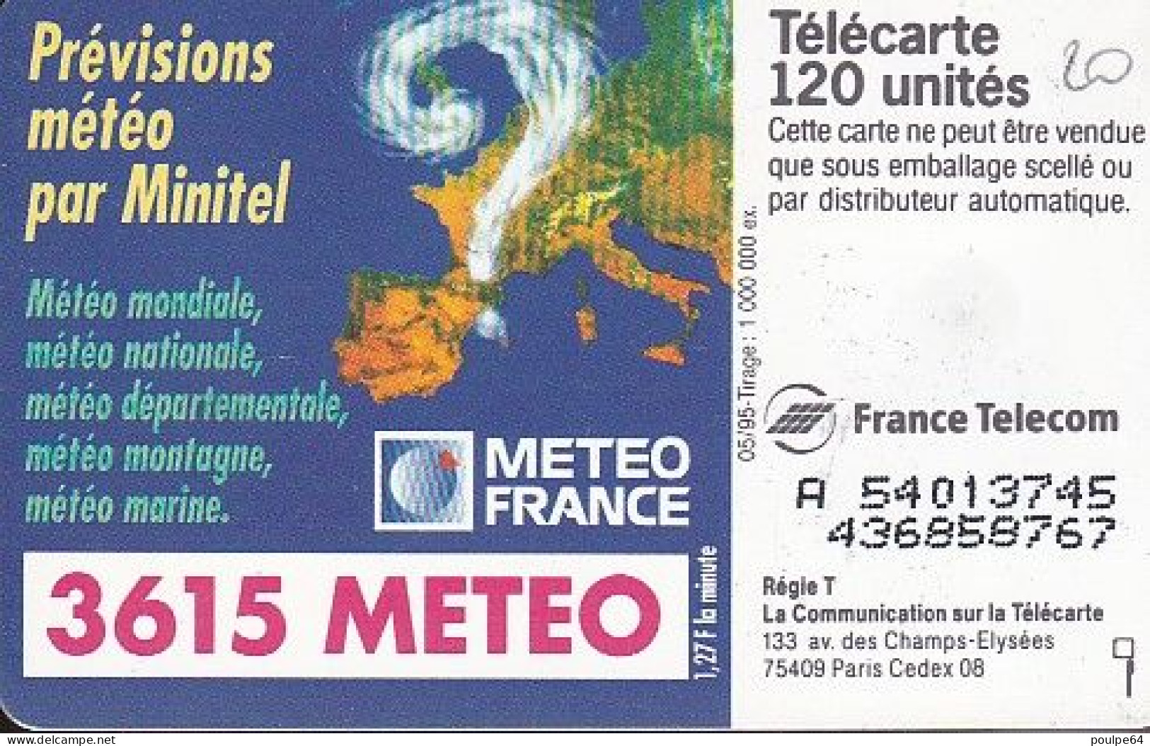 F556 - 05/1995 - MÉTÉO FRANCE - 120 SO3 - 1995