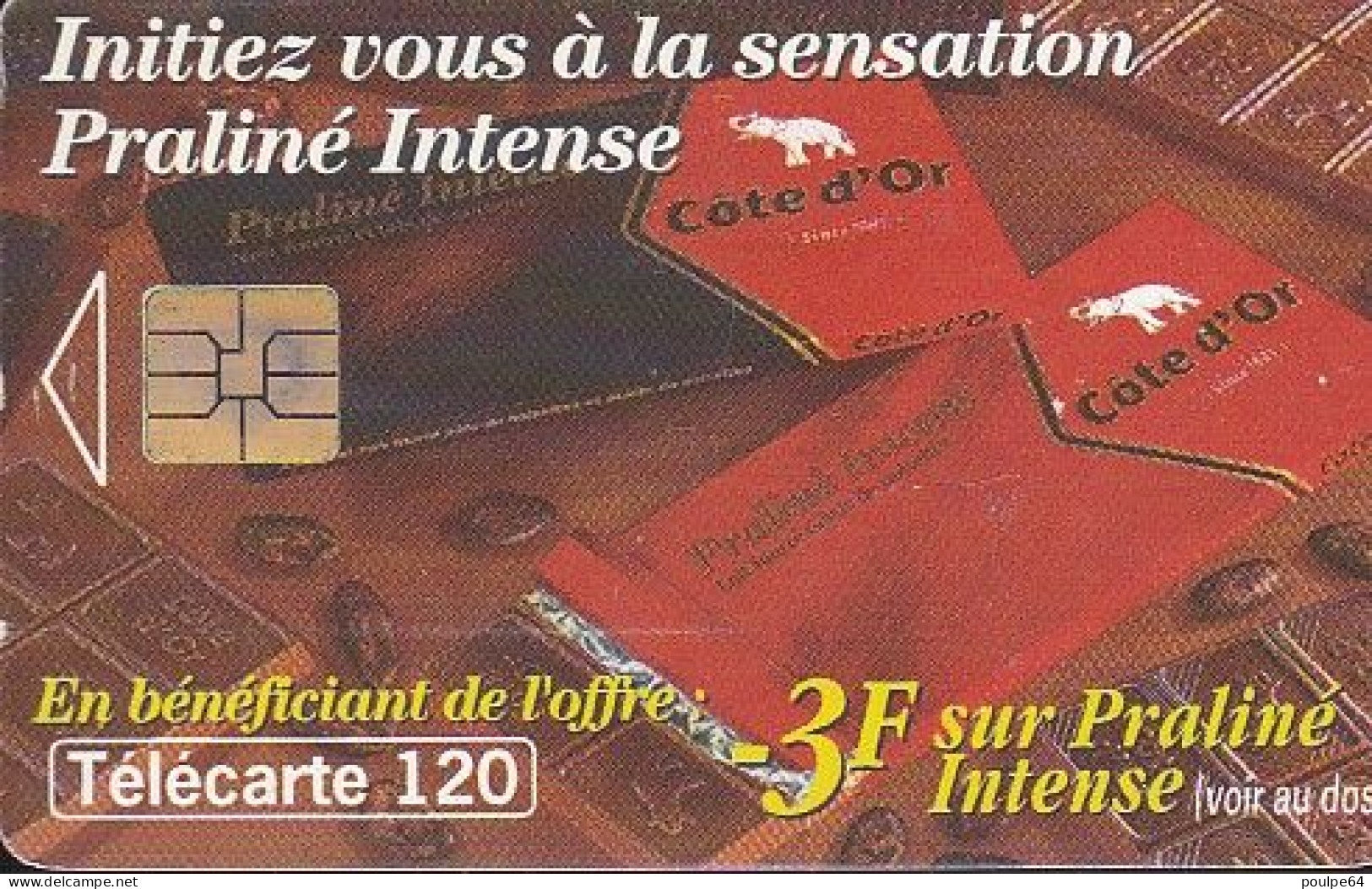 F558 - 05/1995 - CÖTE D'OR CHOCOLAT - 120 SO3 (verso : N° Deux Lignes) - 1995