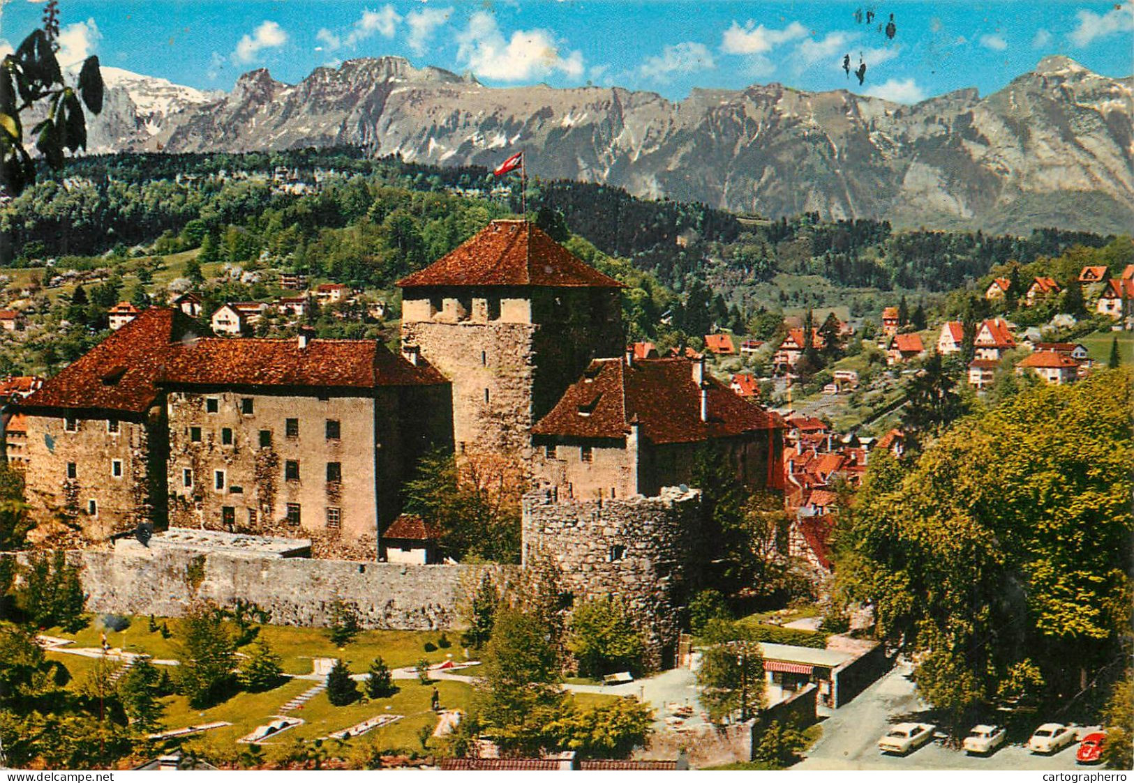 Postcard Austria Vorarlberg Feldkirch Castle - Feldkirch
