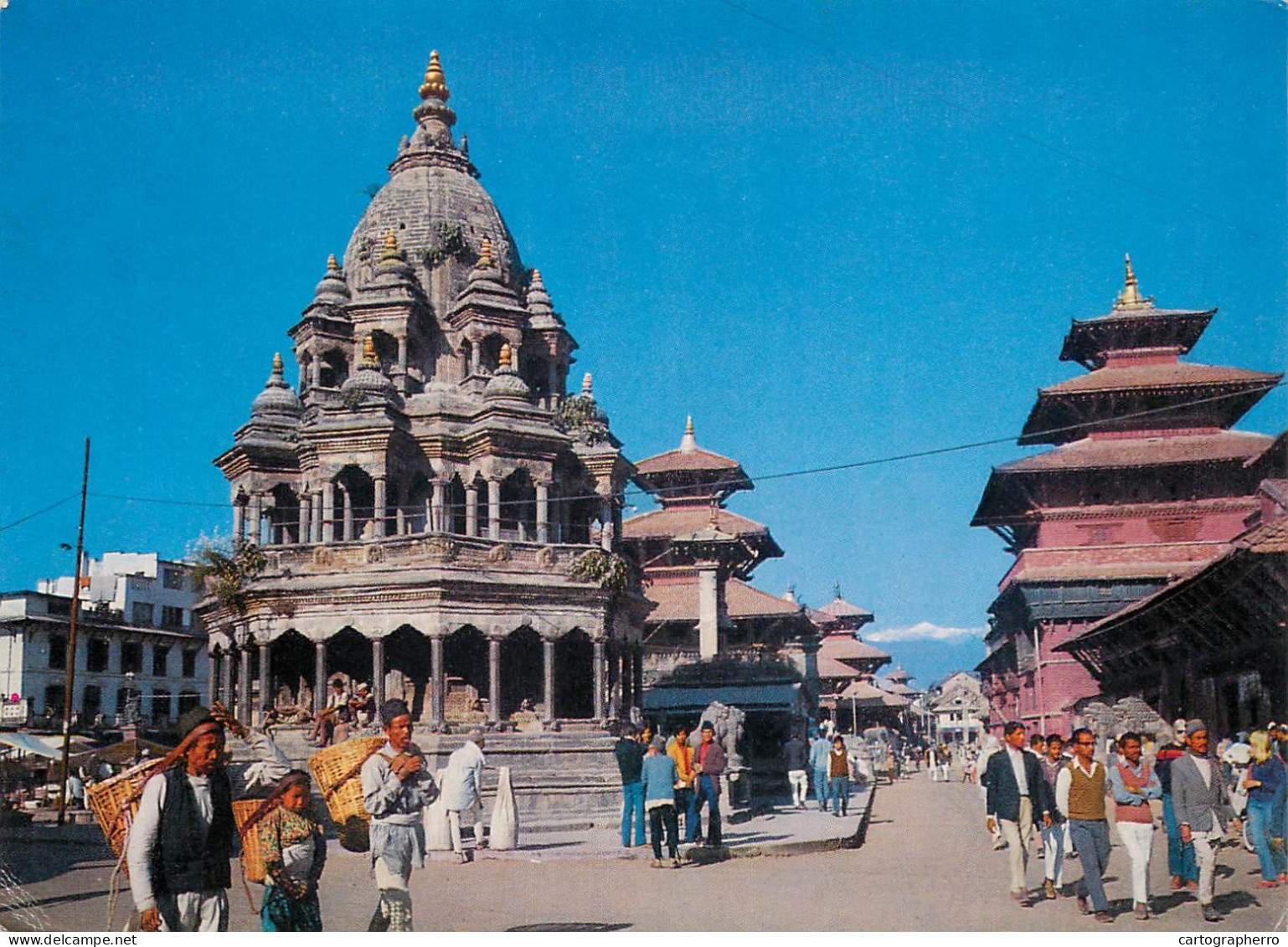 Postcard Nepal Patan Darbar Square - Nepal