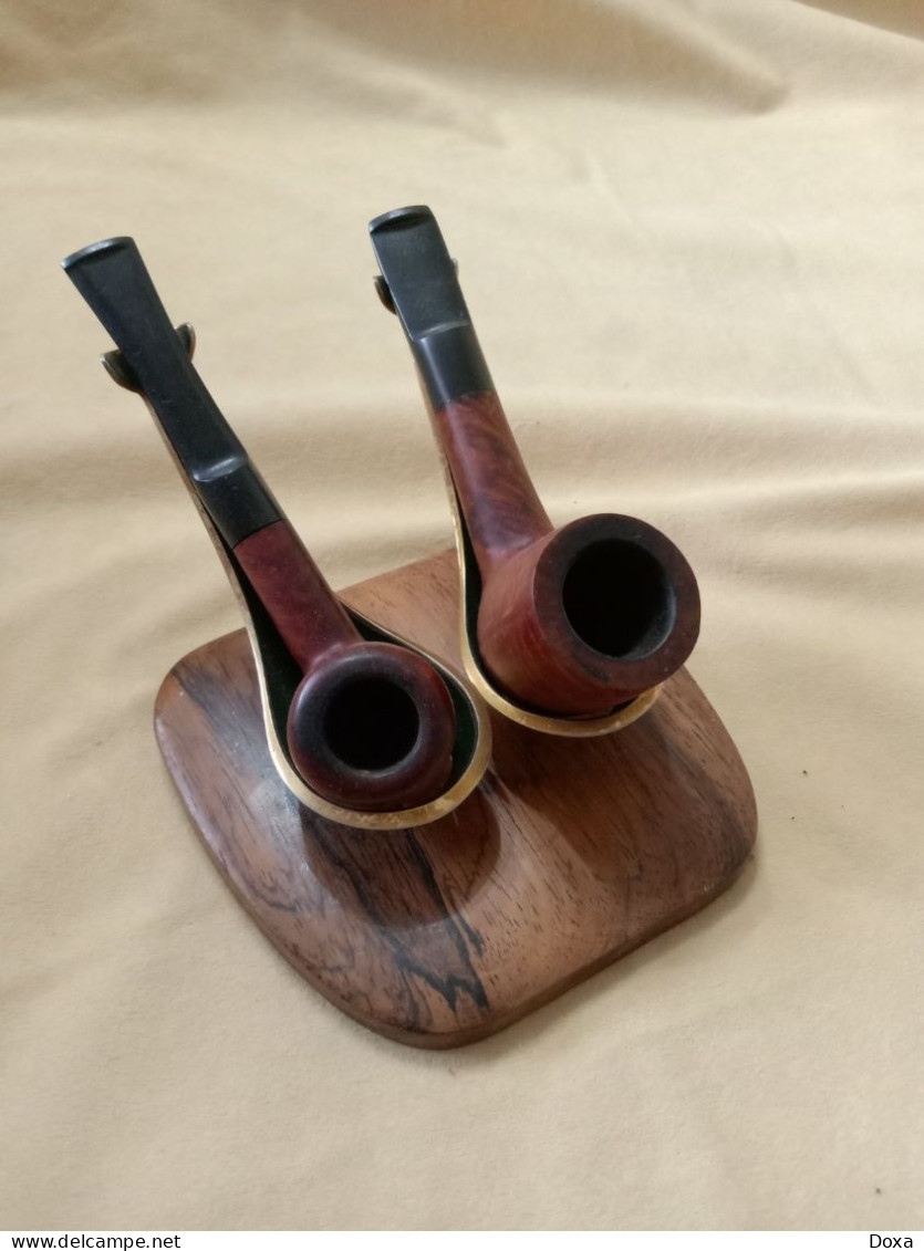 Holder For A Pair Of Pipes - Portapipas - Reposapipas