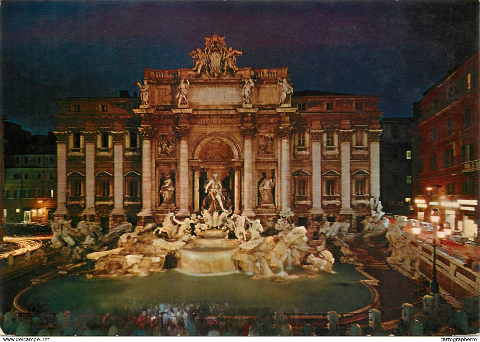 Postcard Italy Rome Fontana Di Trevi - Fontana Di Trevi