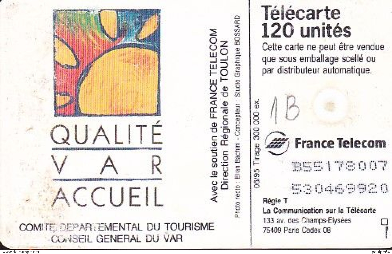 F559A - 06/1995 - CHATEAUVALON 95 - 120 GEM1B - 1995