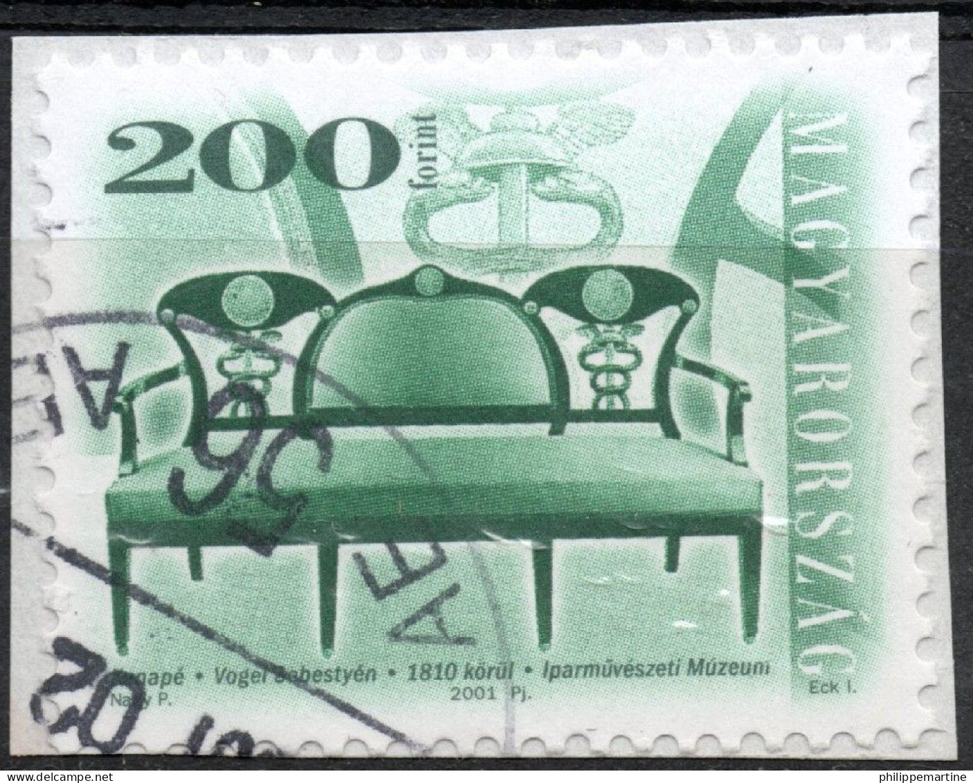 Hongrie 2001 - YT 3771 (o) Sur Fragment - Usado