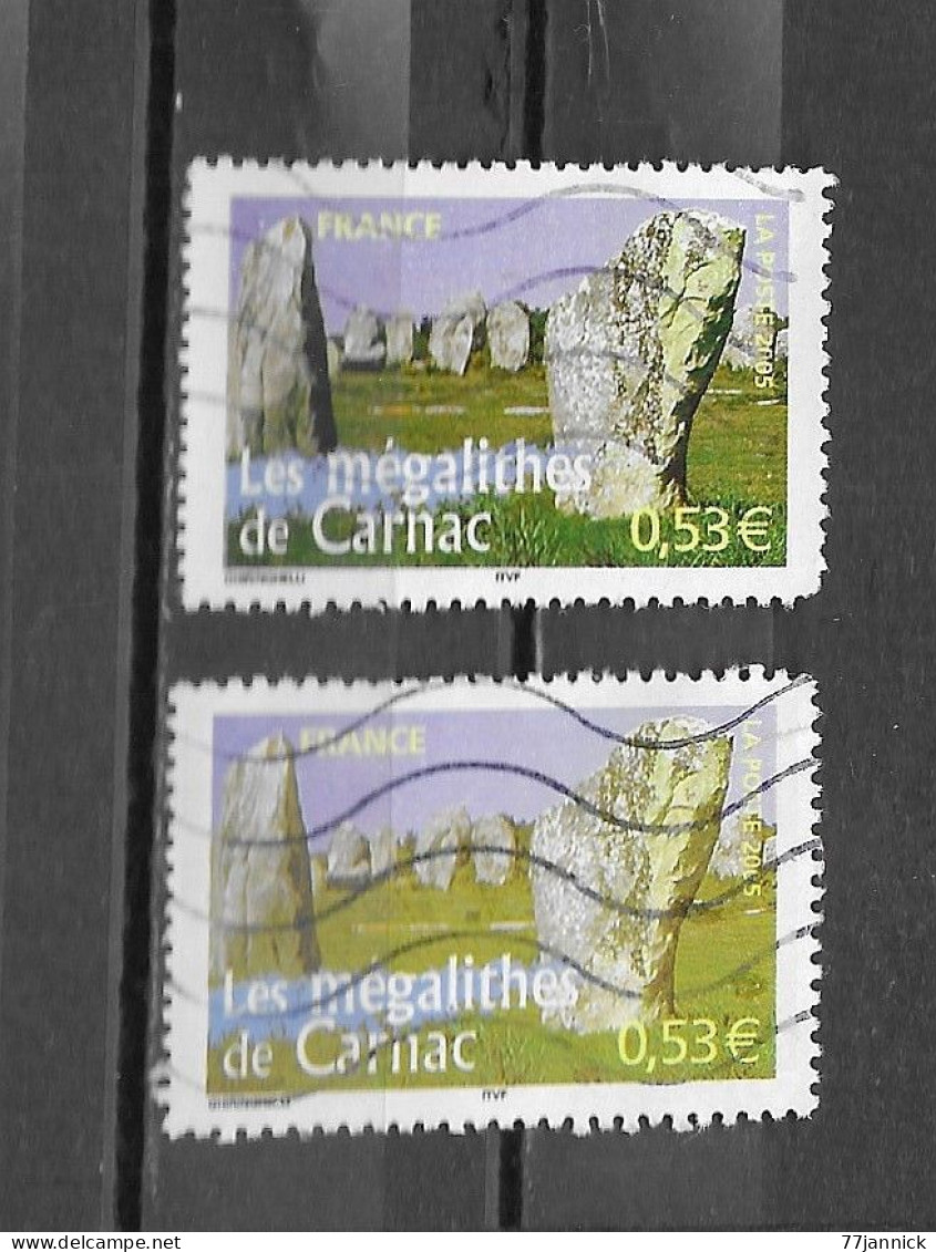 VARIETEE DE COULEUR N° 3819  OBLITERE - Used Stamps